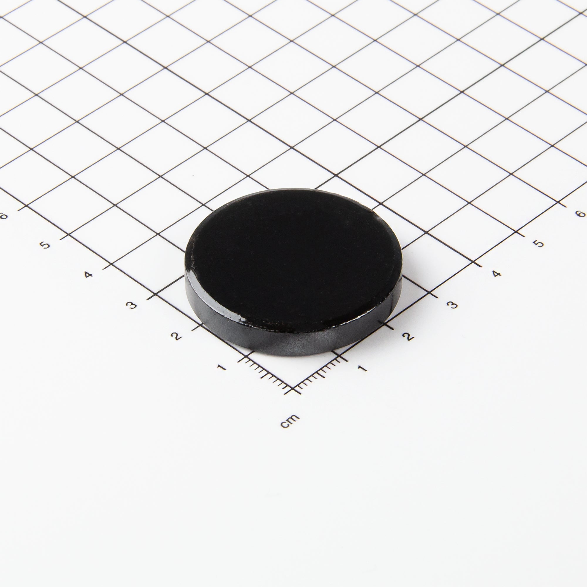 Scheibenmagnet aus Ferrit in der Abmessung Ø34,5x6mm