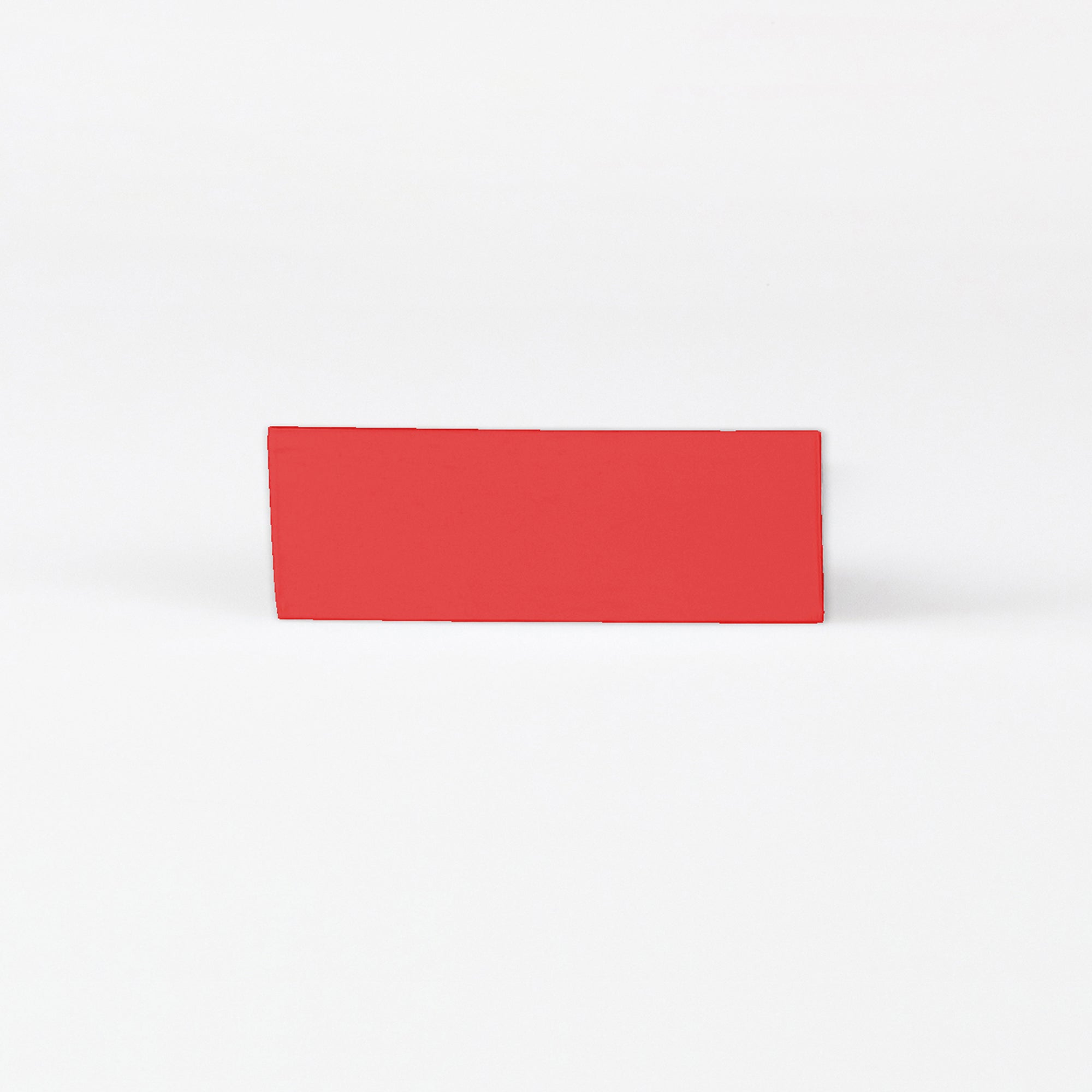 Rotes Magnetschild zum Beschriften 80x25mm
