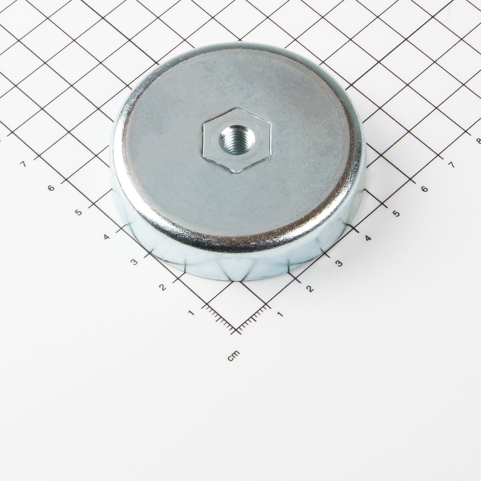 Ferrit Flachgreifer mit Innengewinde Ø63x14mm