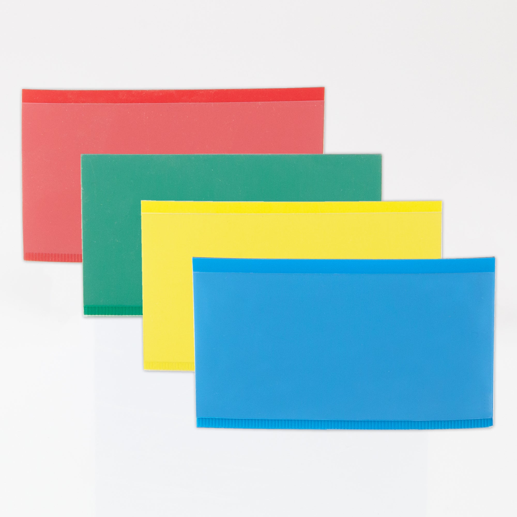 Klarsichtmagnetschild mit farbigem Rand 100x50mm