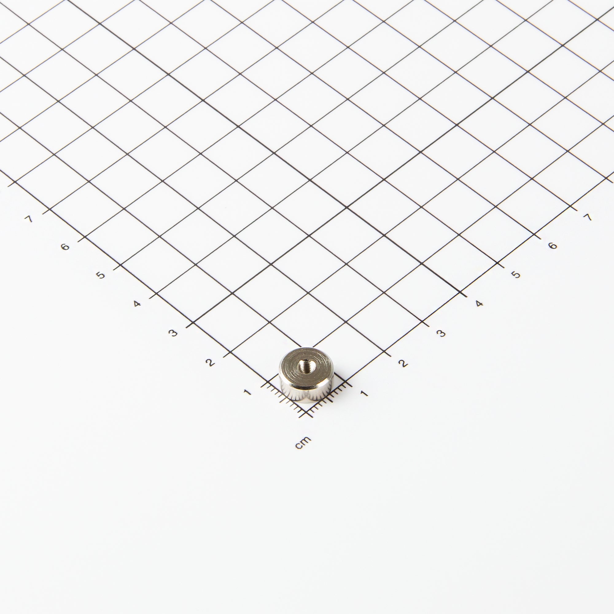 Neodym Topfmagnet mit Innengewinde M3 in der Abmessung Ø10x4,5mm