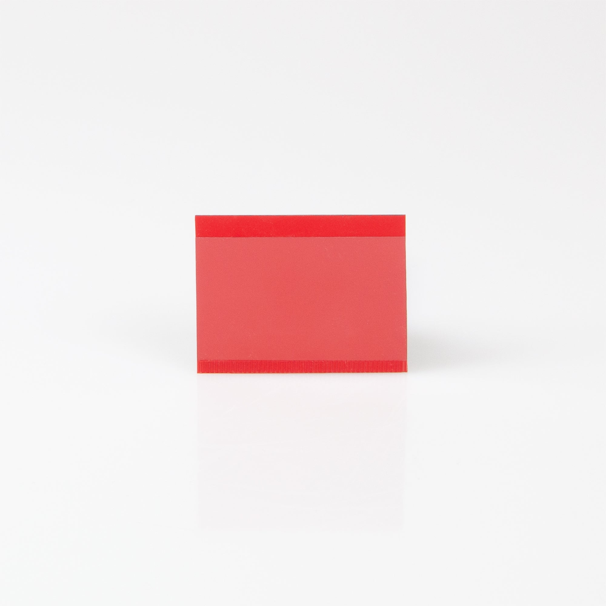 Klarsichtmagnetschild rot 50x30mm 