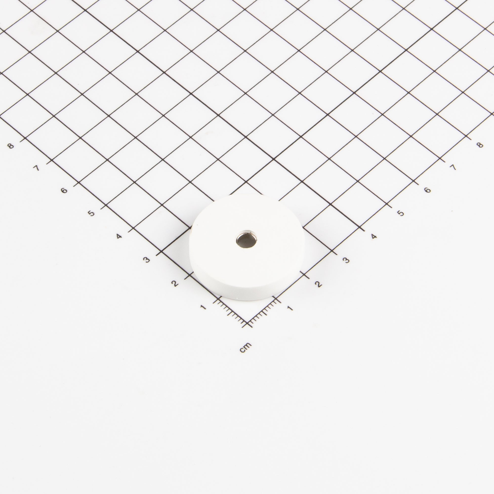 Gummiertes Magnetsystem Ø28,5x6,5mm mit konischer Senkung