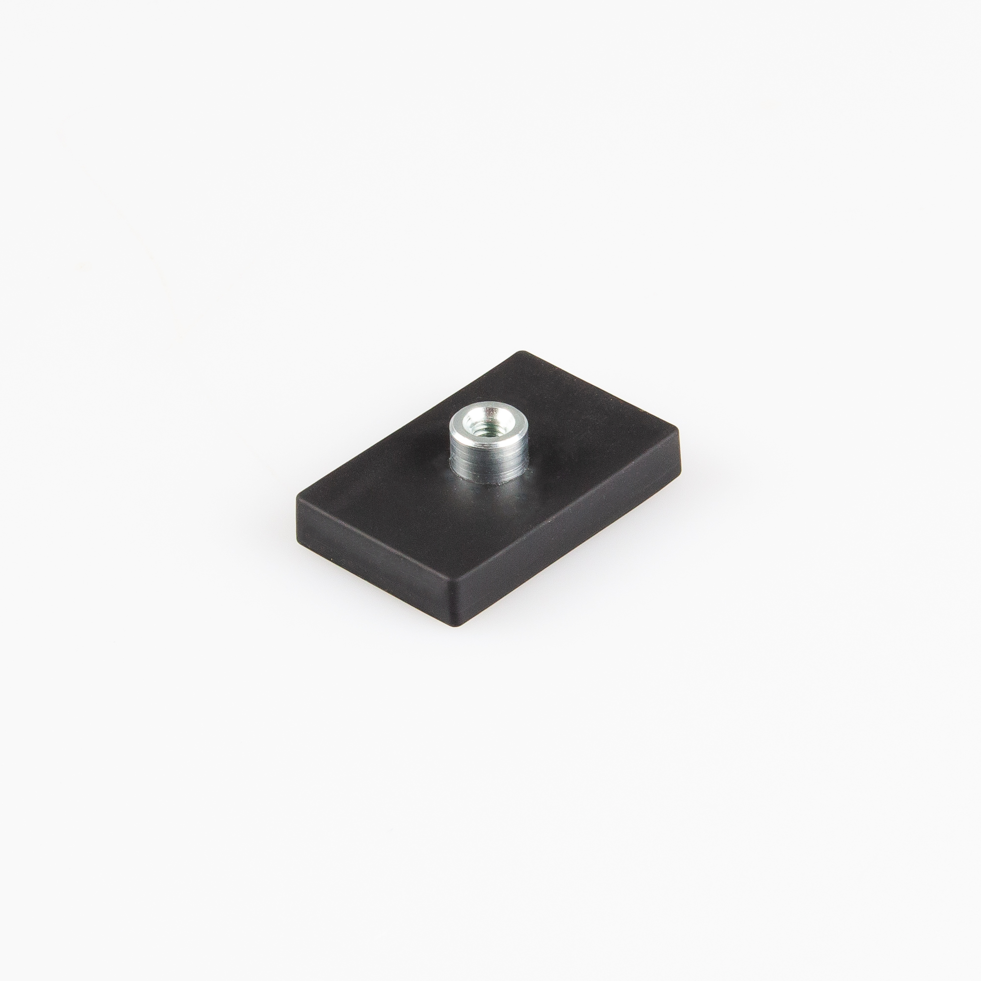 Gummierter Magnet mit Gewindebuchse M4