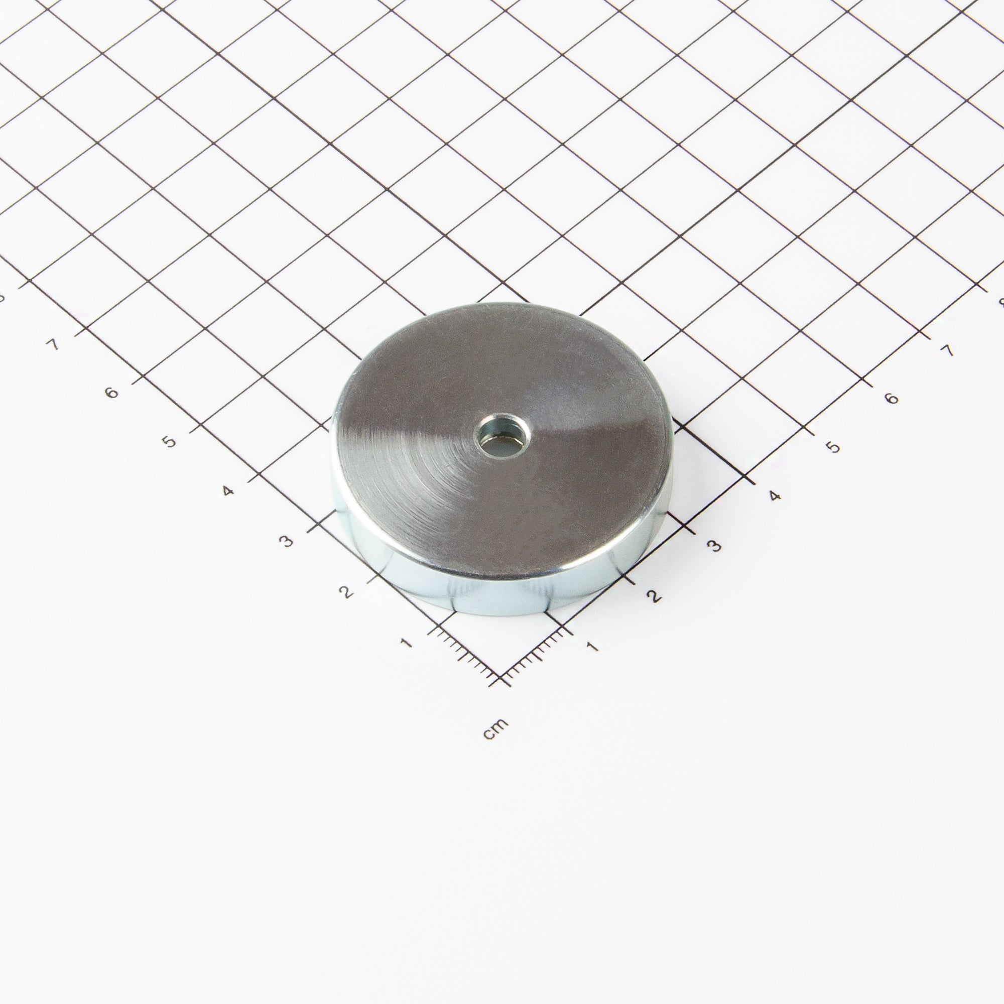 Neodym Flachgreifer Ø40x8,0mm mit konischer Senkung
