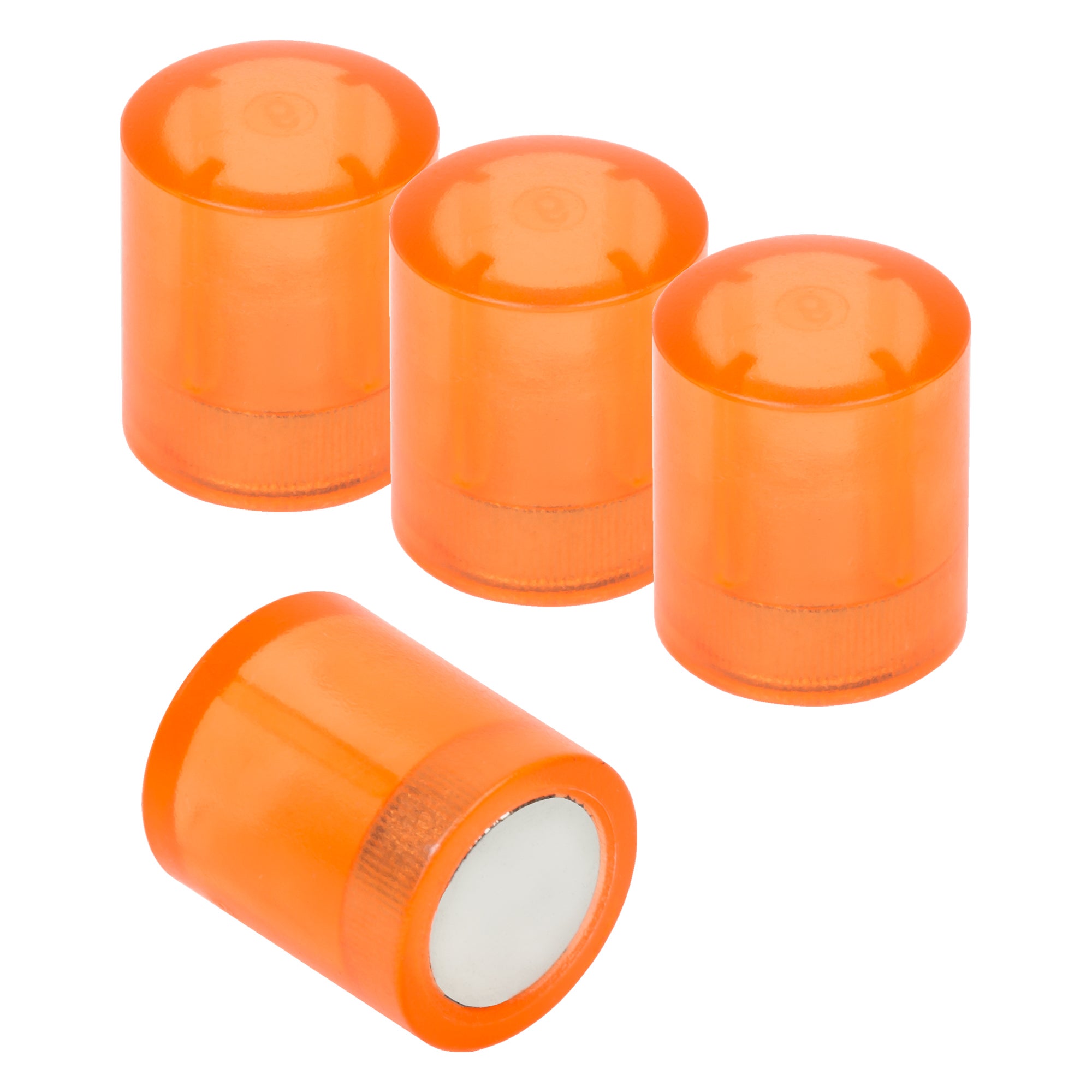 Farbige Magnete mit Neodym Ø14x17,5mm transparent orange