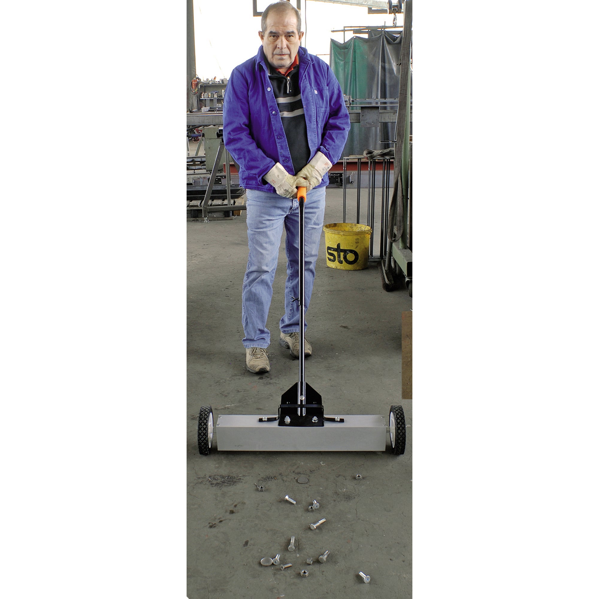 Hand-Magnetbesen Anwendung