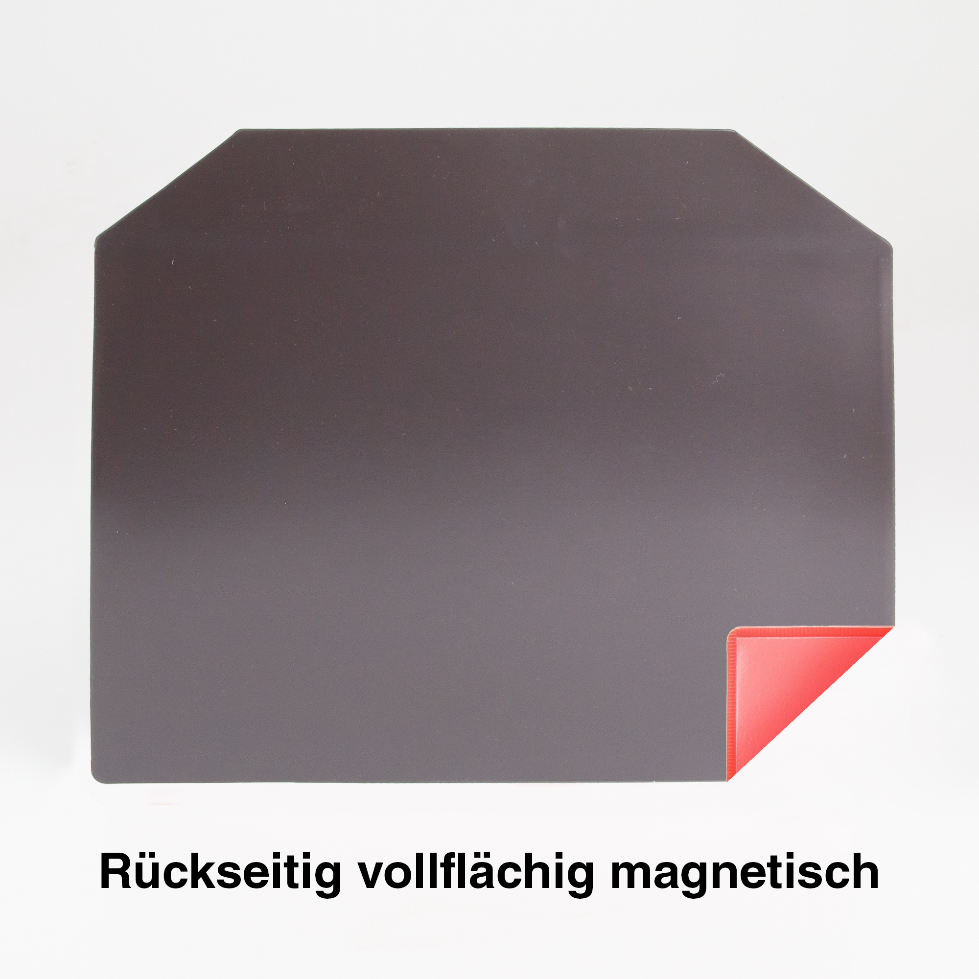 Magnettasche vollflächig magnetisch DIN A5 quer Rückseite