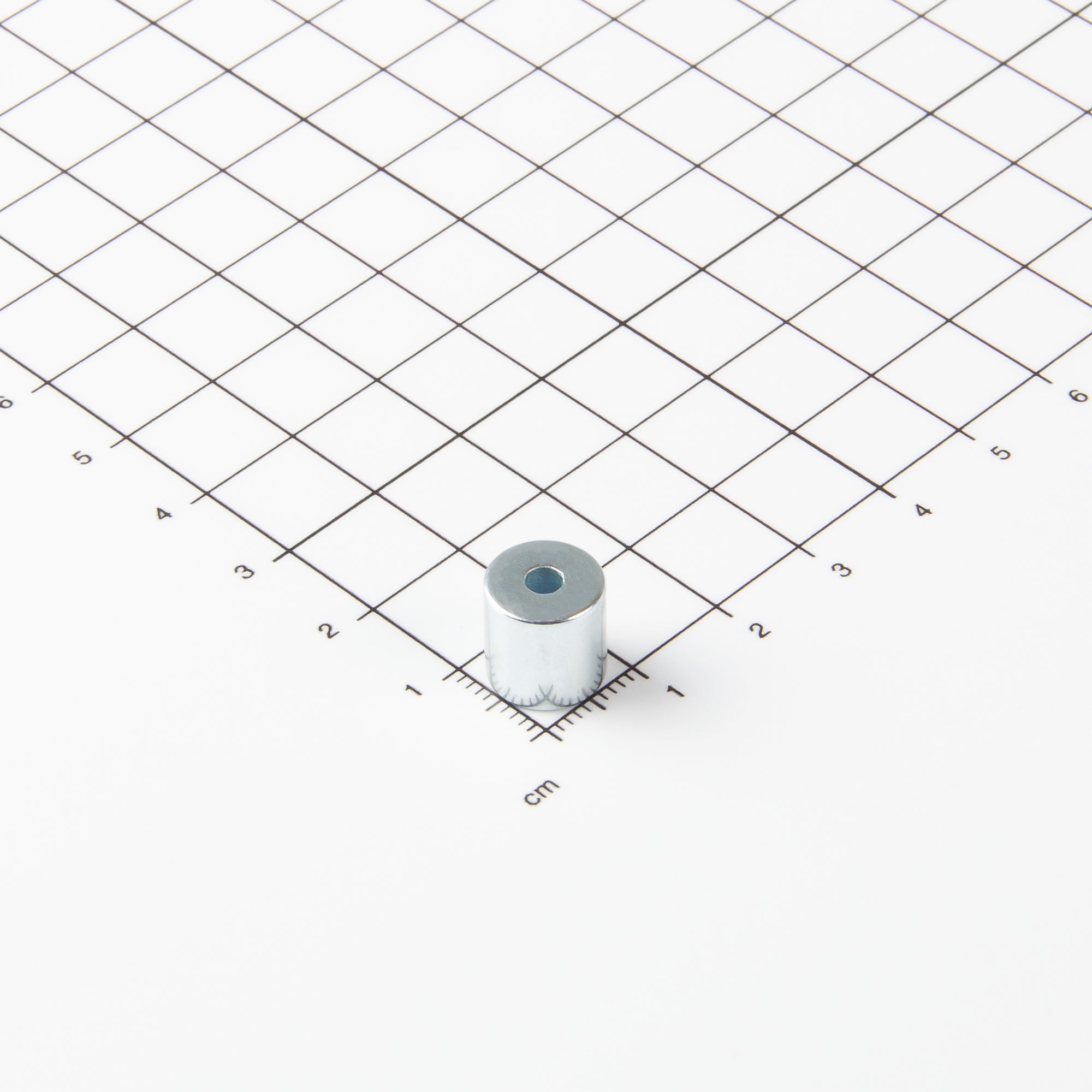 Ringmagnet aus Neodym mit der Abmessung Ø10xØ3,1x10mm