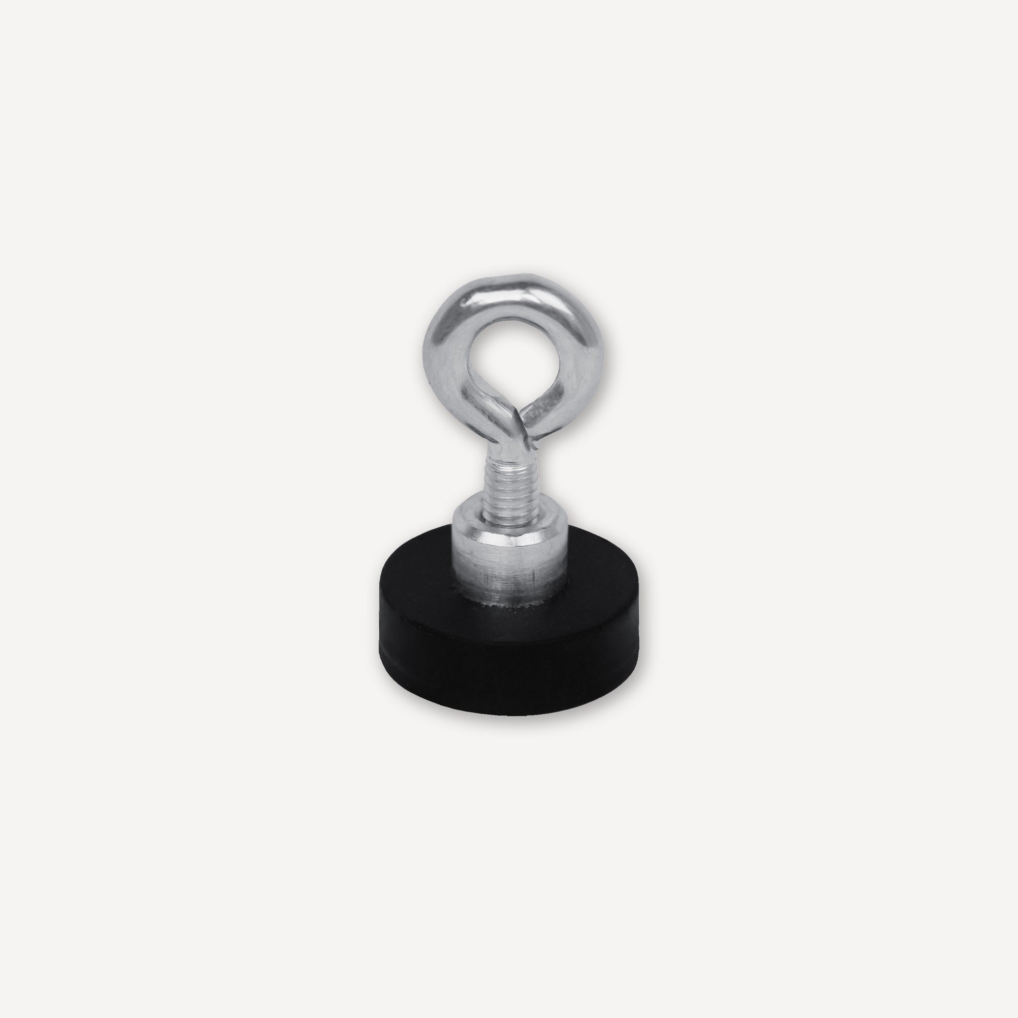 Gummierter Magnet Ø18x6mm mit Öse