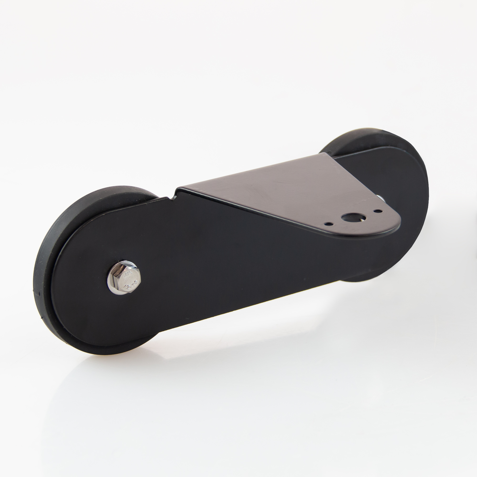Magnetfuss mit Montagehalterung und 2 gummierten Magneten Ø66mm