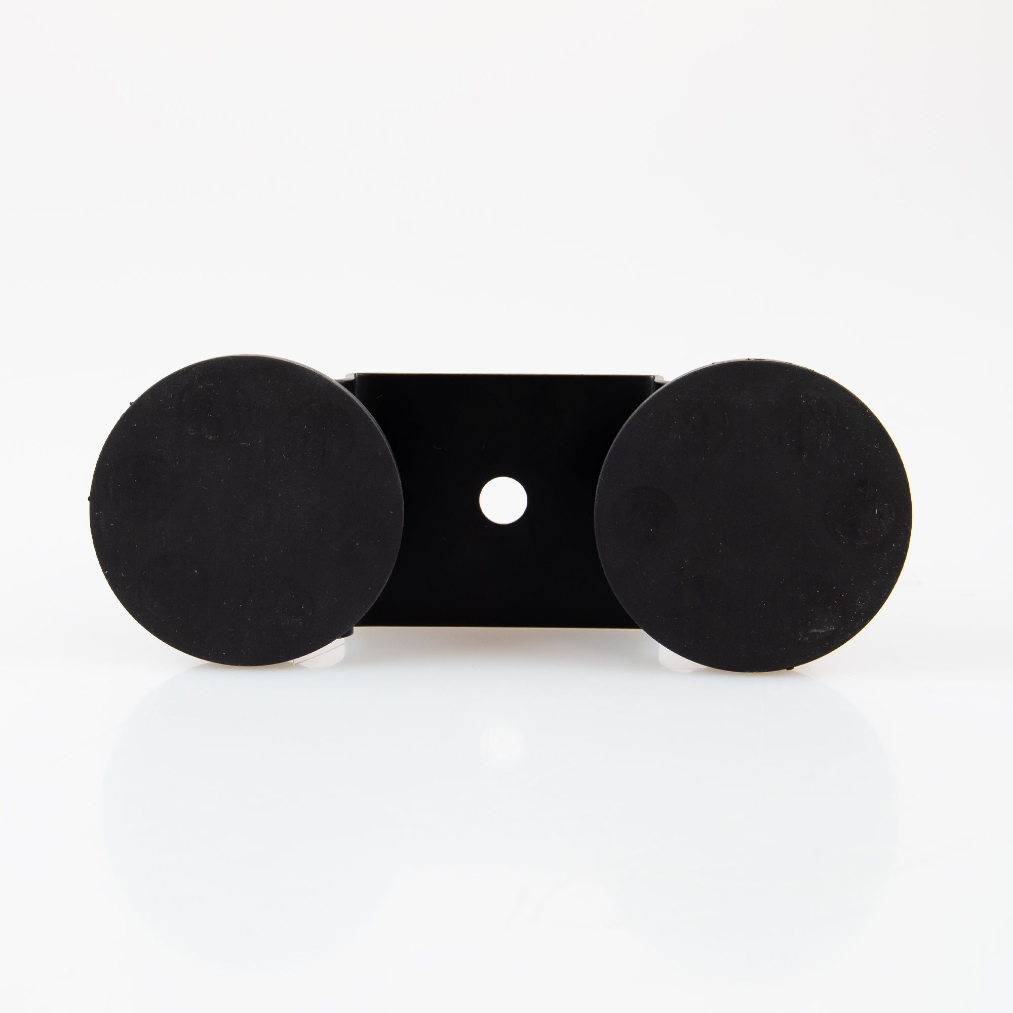 Magnetfuss mit Montagehalterung und 2 gummierten Magneten Ø66mm