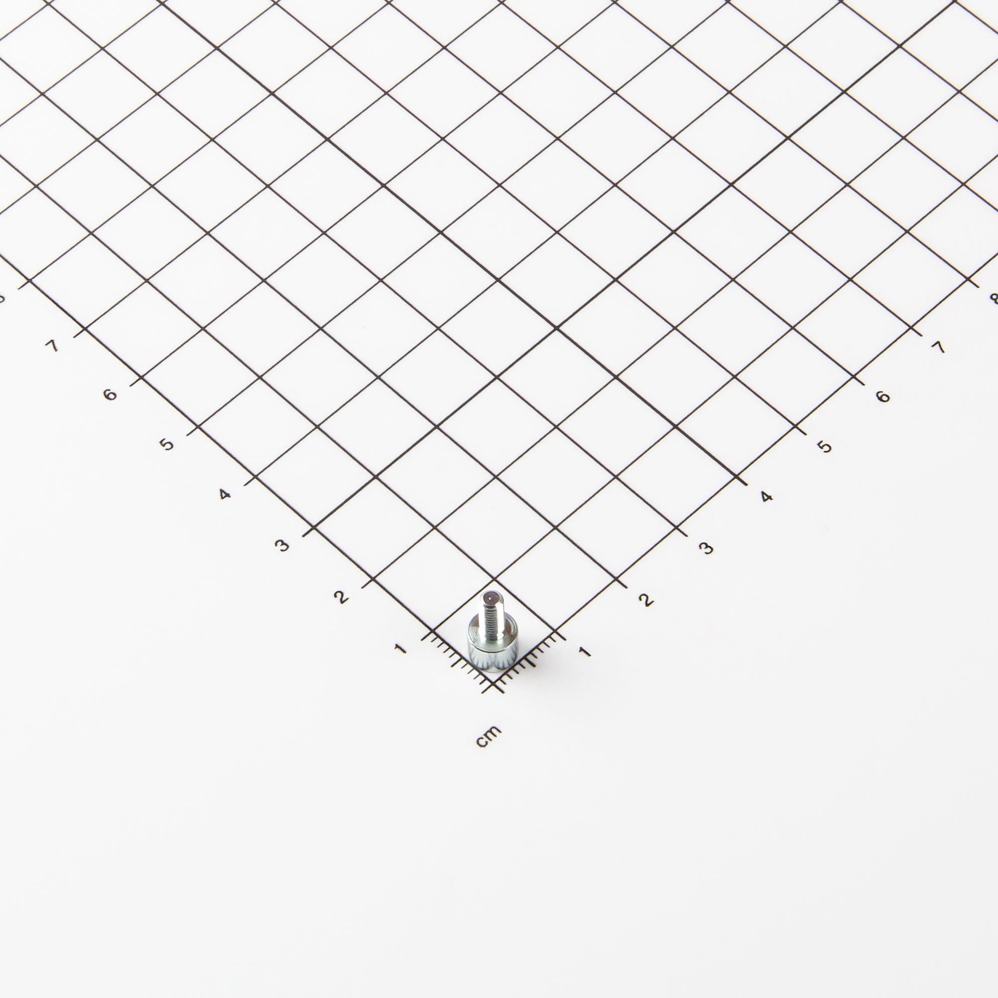 Neodym Flachgreifer mit Gewindezapfen M3 und der Abmessung Ø6x4,5mm