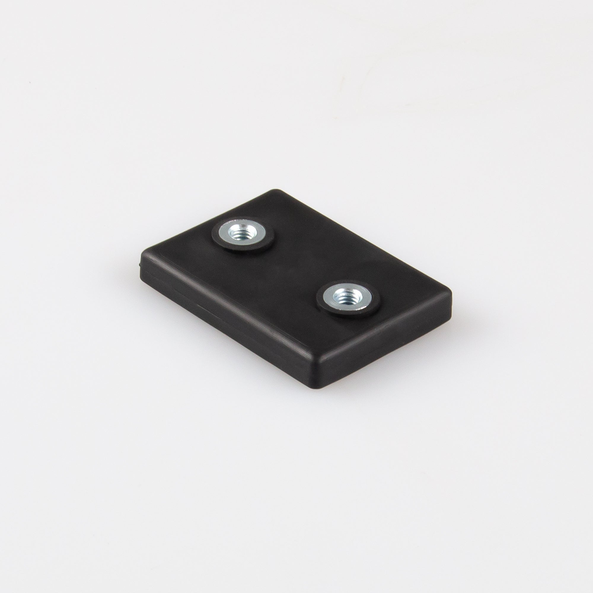Gummierter Magnet 43x31x6,9mm mit Innengewinde M4