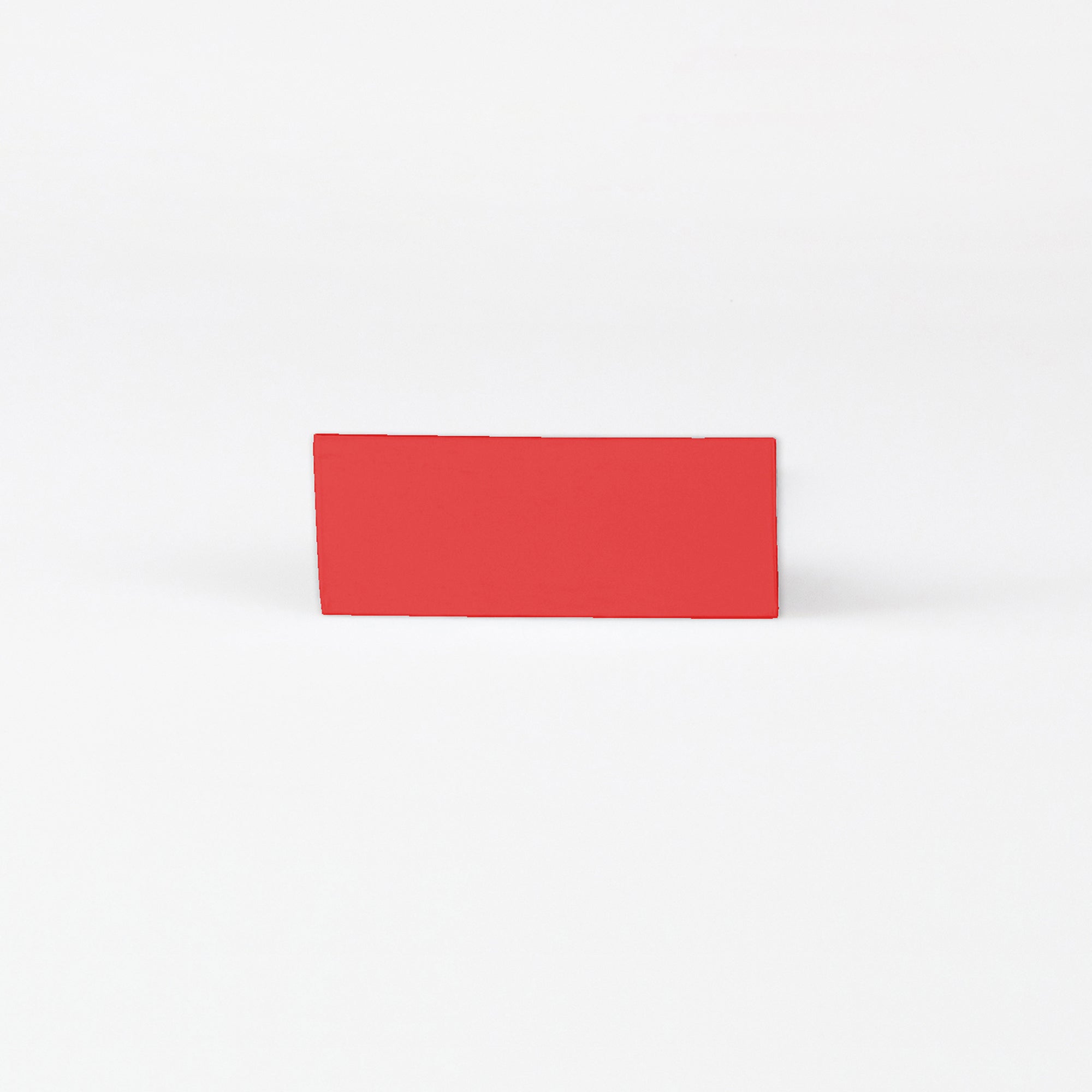 Rotes Magnetschild zum Beschriften 80x20mm