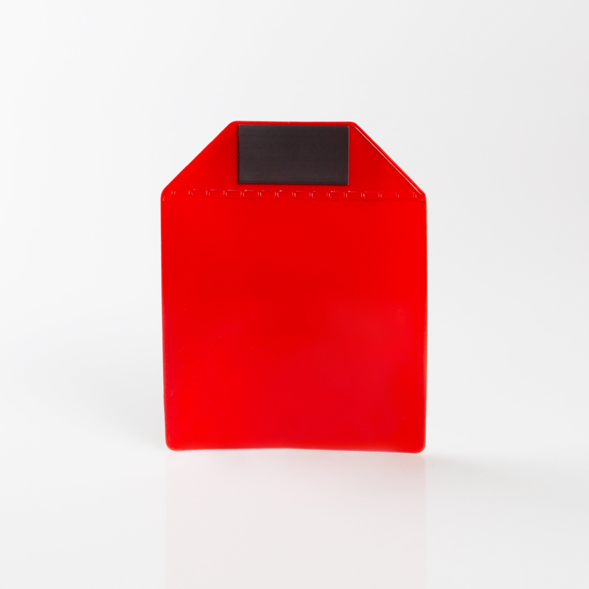 Magnettasche rot 110x110mm mit Magnetband