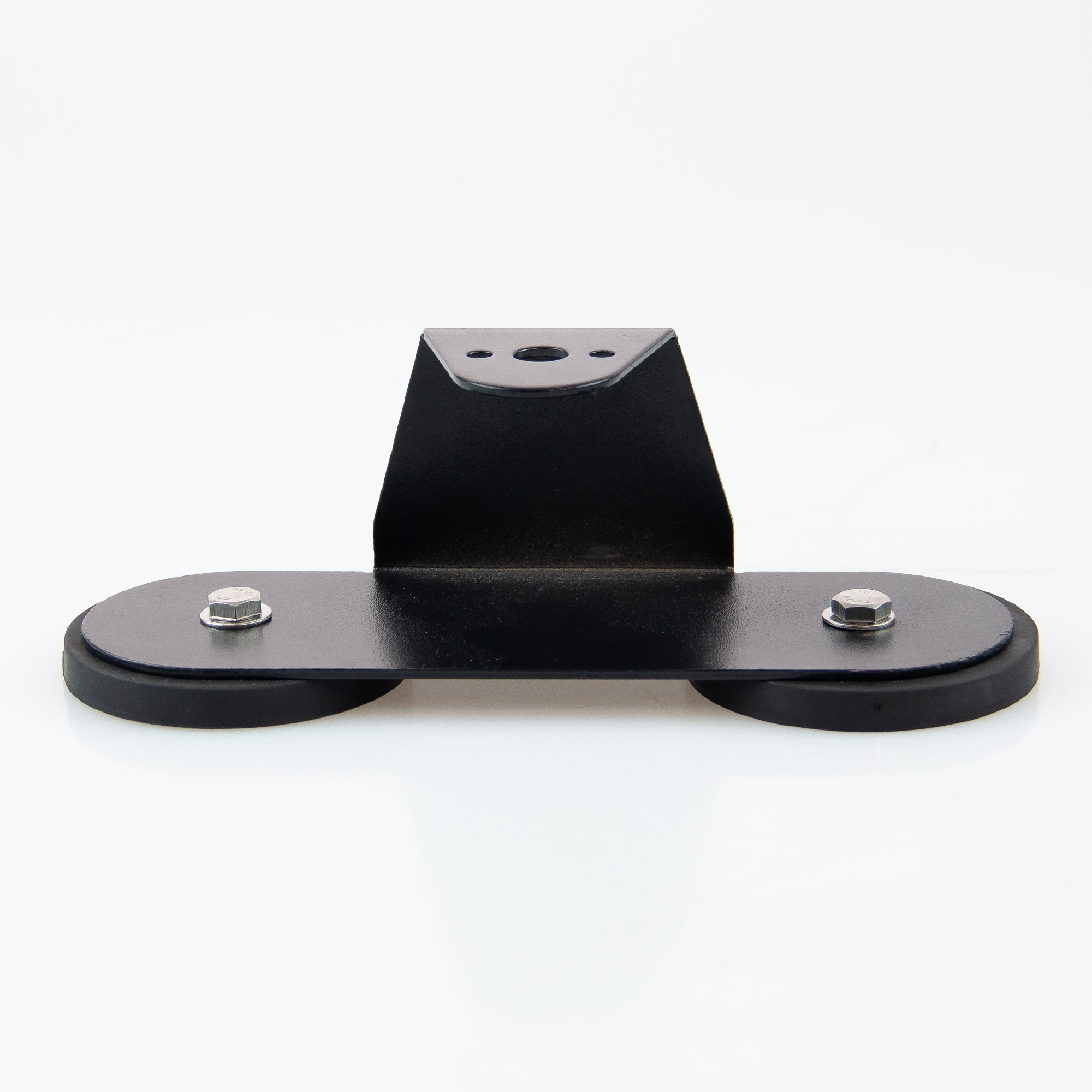 Magnetfuss mit Montagehalterung und 2 gummierten Magneten Ø66mm