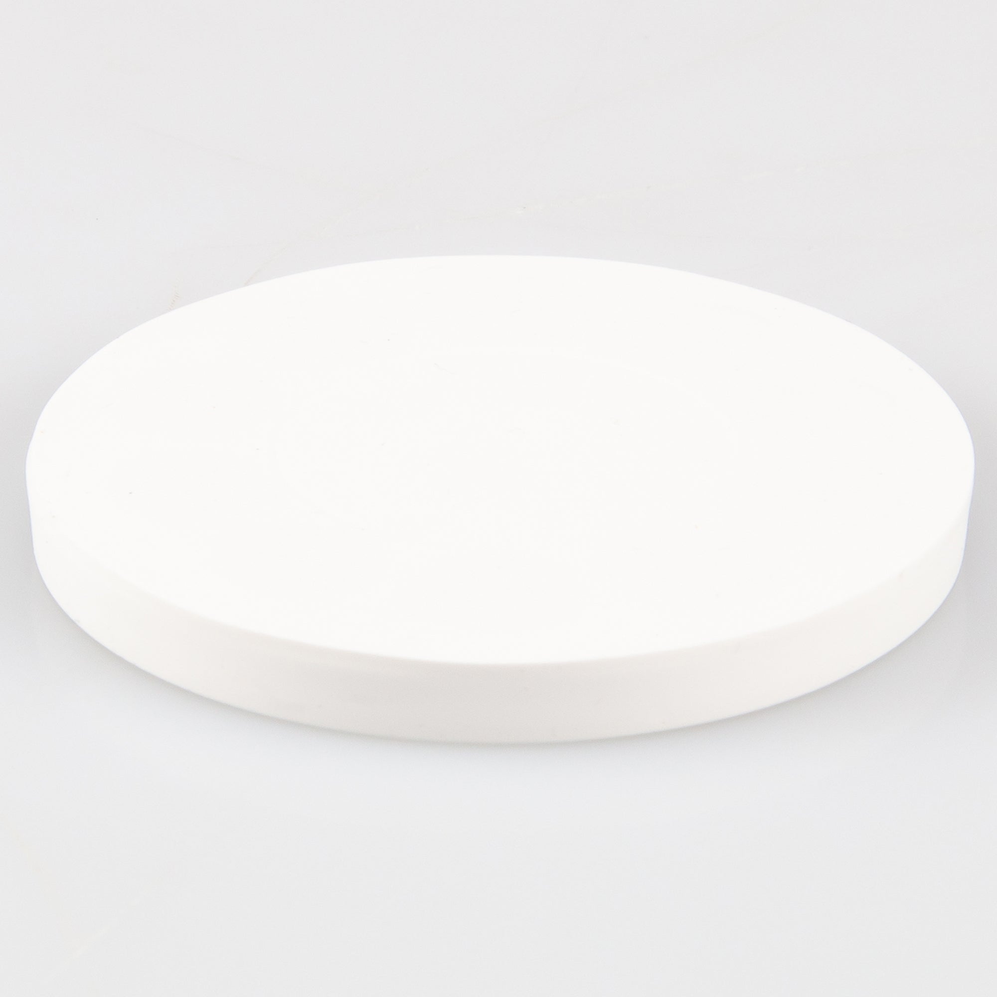 Gummiertes weißes Magnetsystem Ø88x8,5mm mit Innengewinde M6 Haftfläche