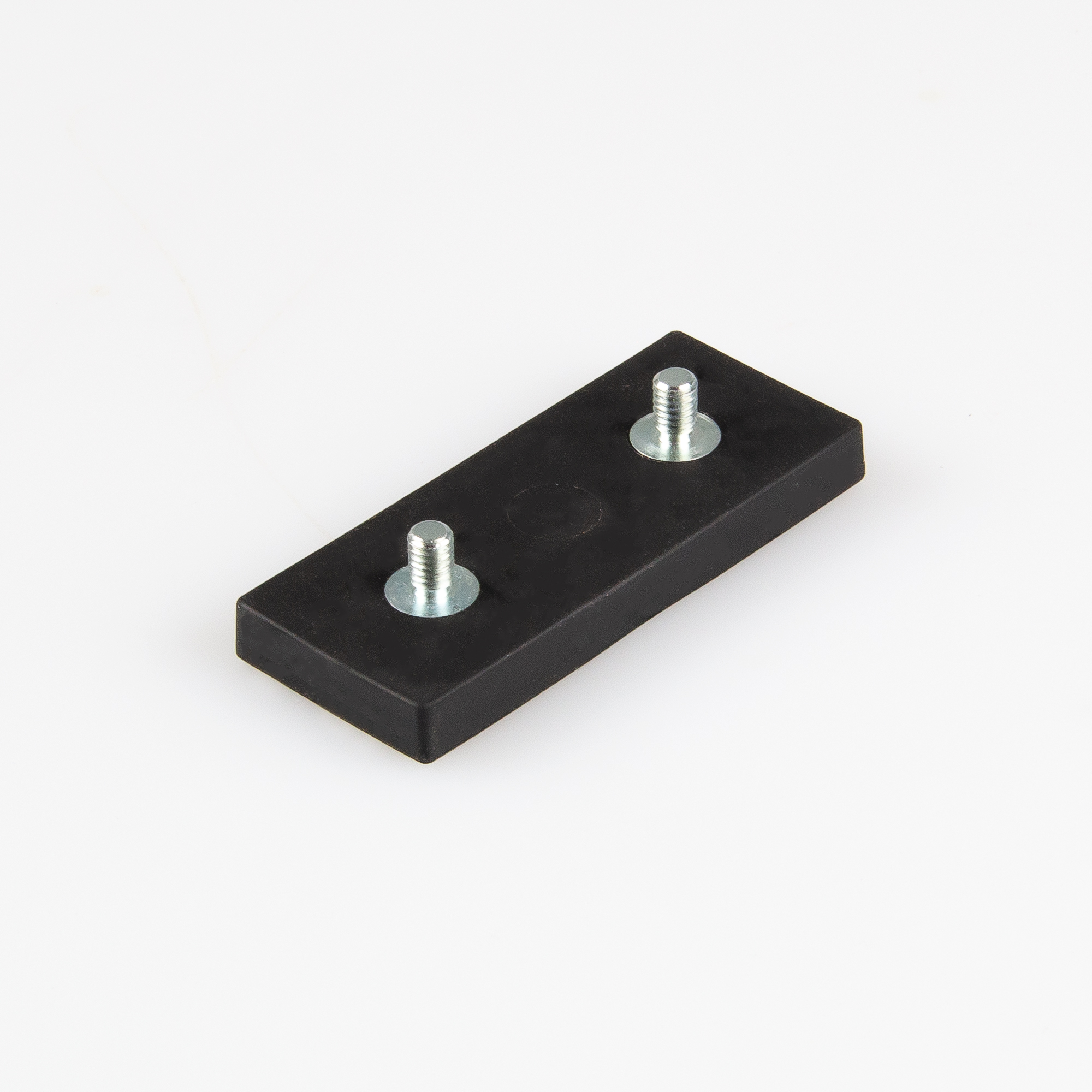 Gummiertes Magnetsystem 55x22,5x6mm Gewindezapfen