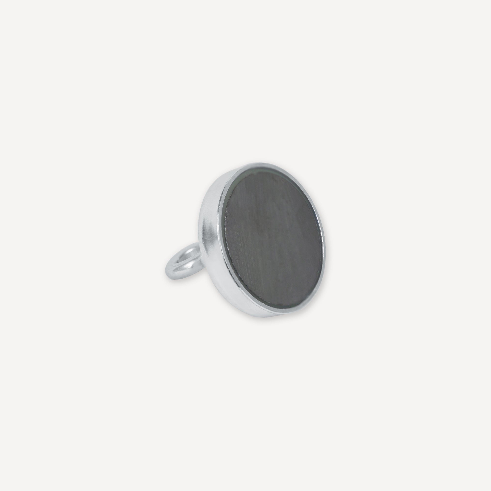 Hartferrit Flachgreifer Ø32x7mm mit Haken Haftfläche