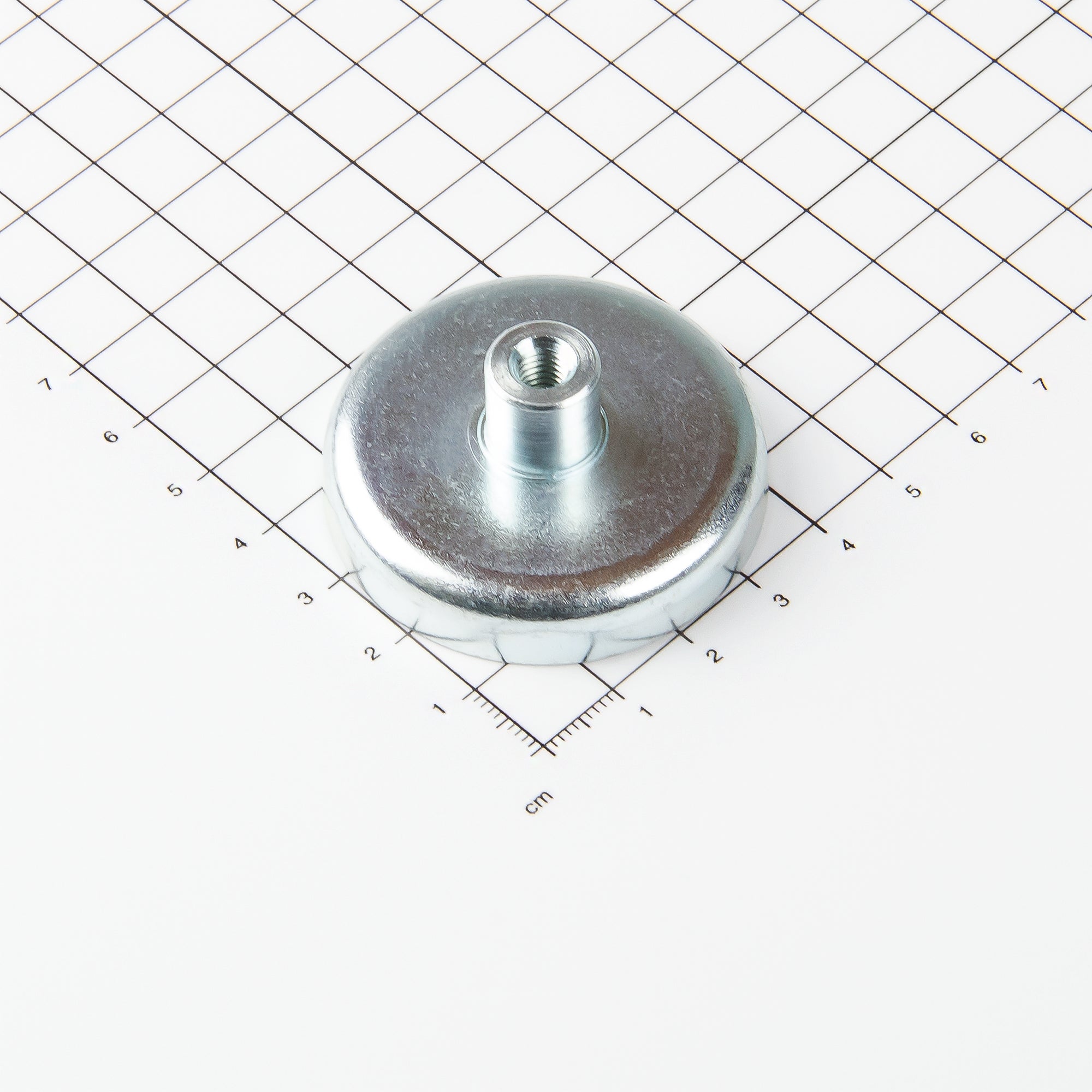 Neodym Topfmagnet mit Gewindebuchse Ø47x9,2mm