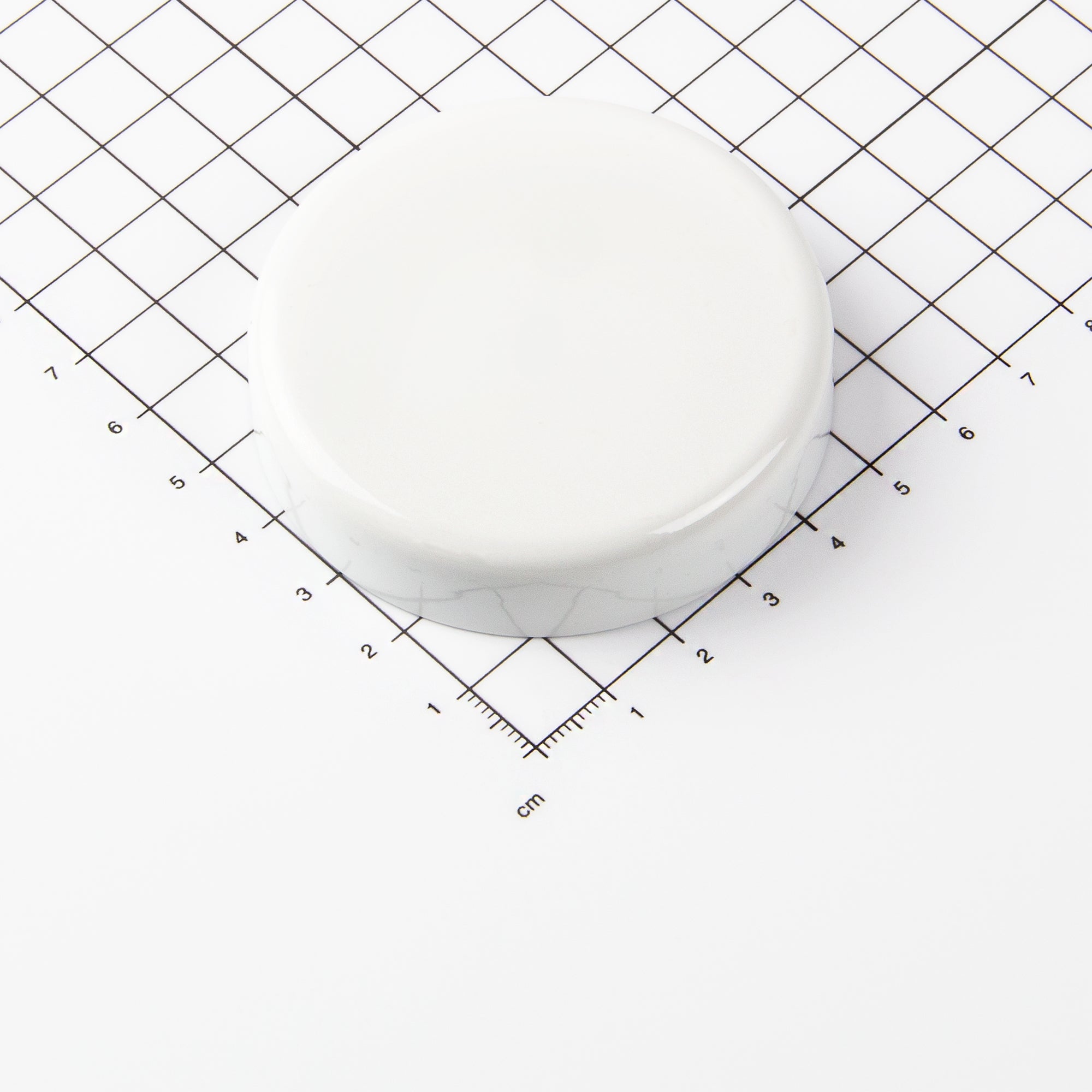 Weißer Ferrit Topfmagnet Ø63x14mm