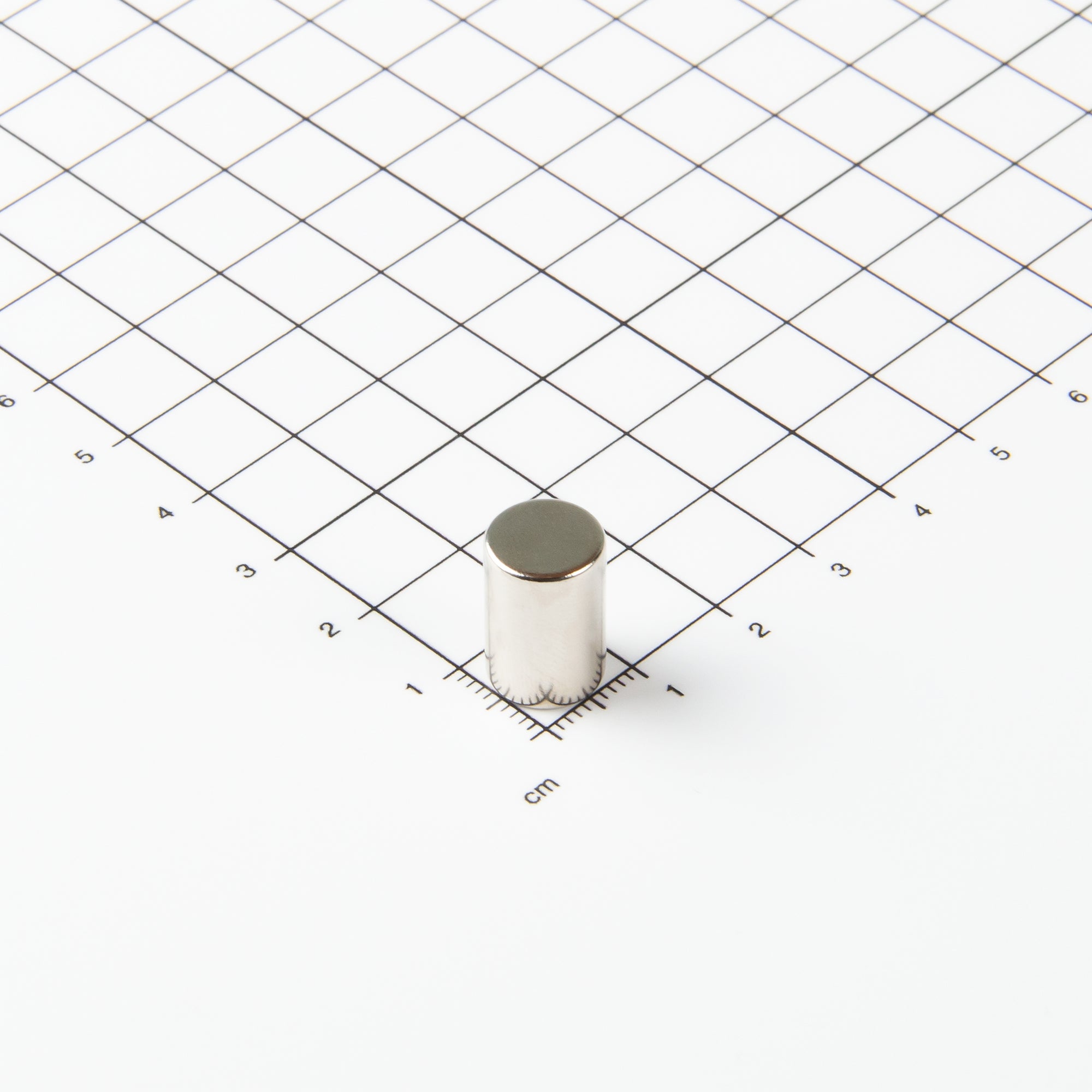 Zylindrischer Stabmagnet aus Neodym mit der Abmessung Ø10x15mm