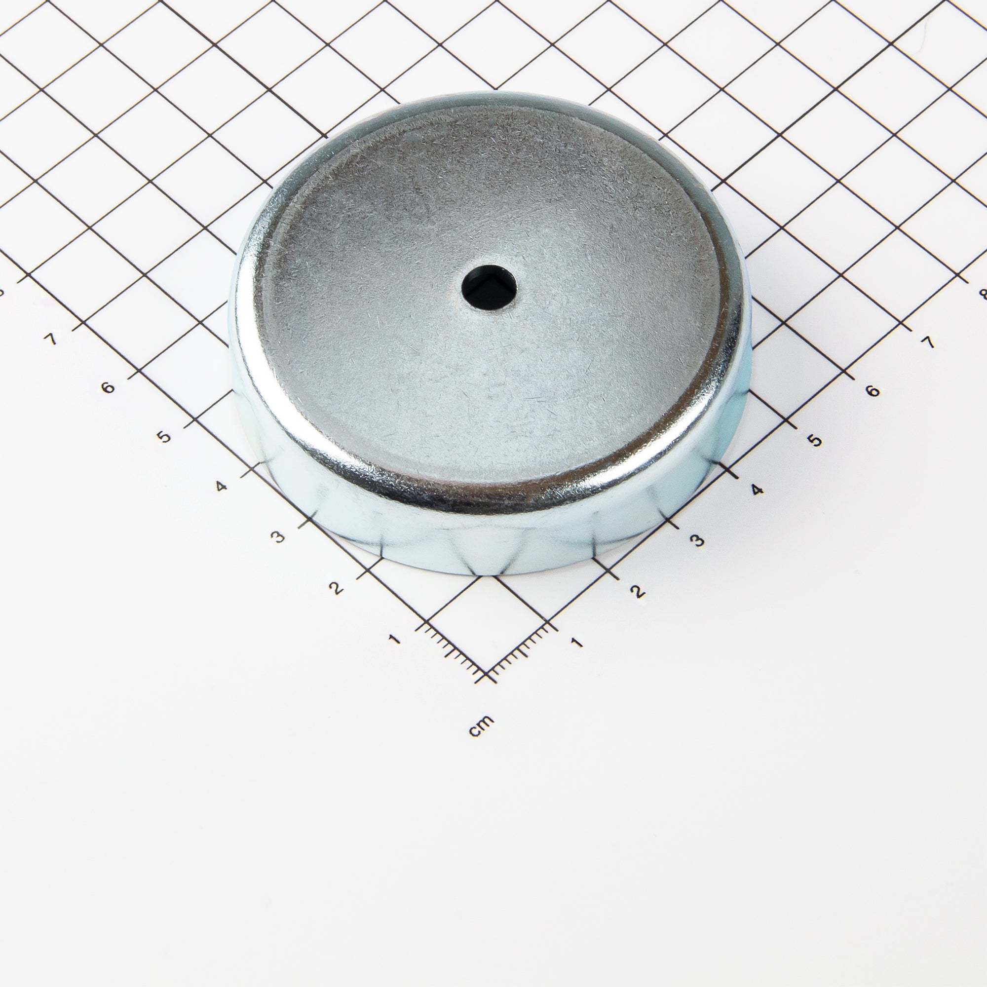 Ferrit Flachgreifer Ø63x14mm mit zylindrischer Senkung