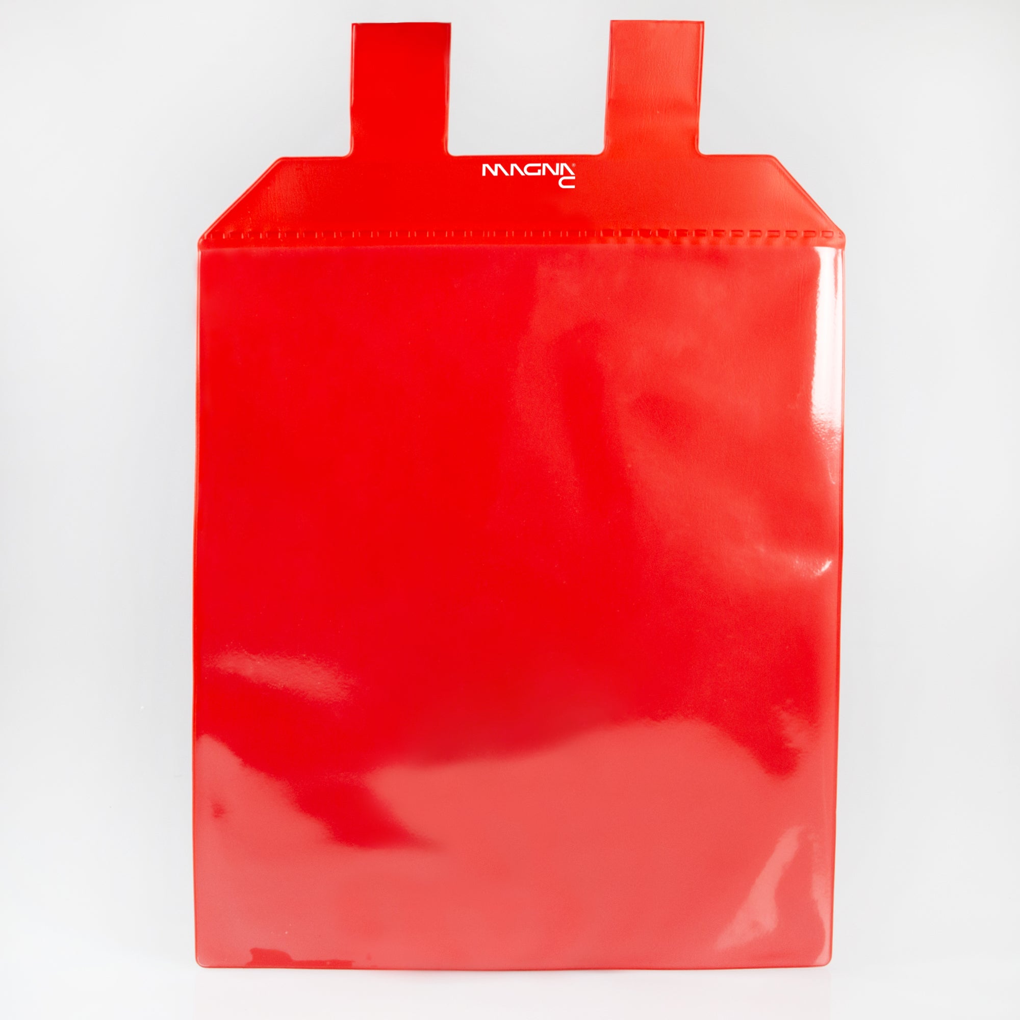 Magnettasche rot 255x300 mit Schlaufen für DIN A4