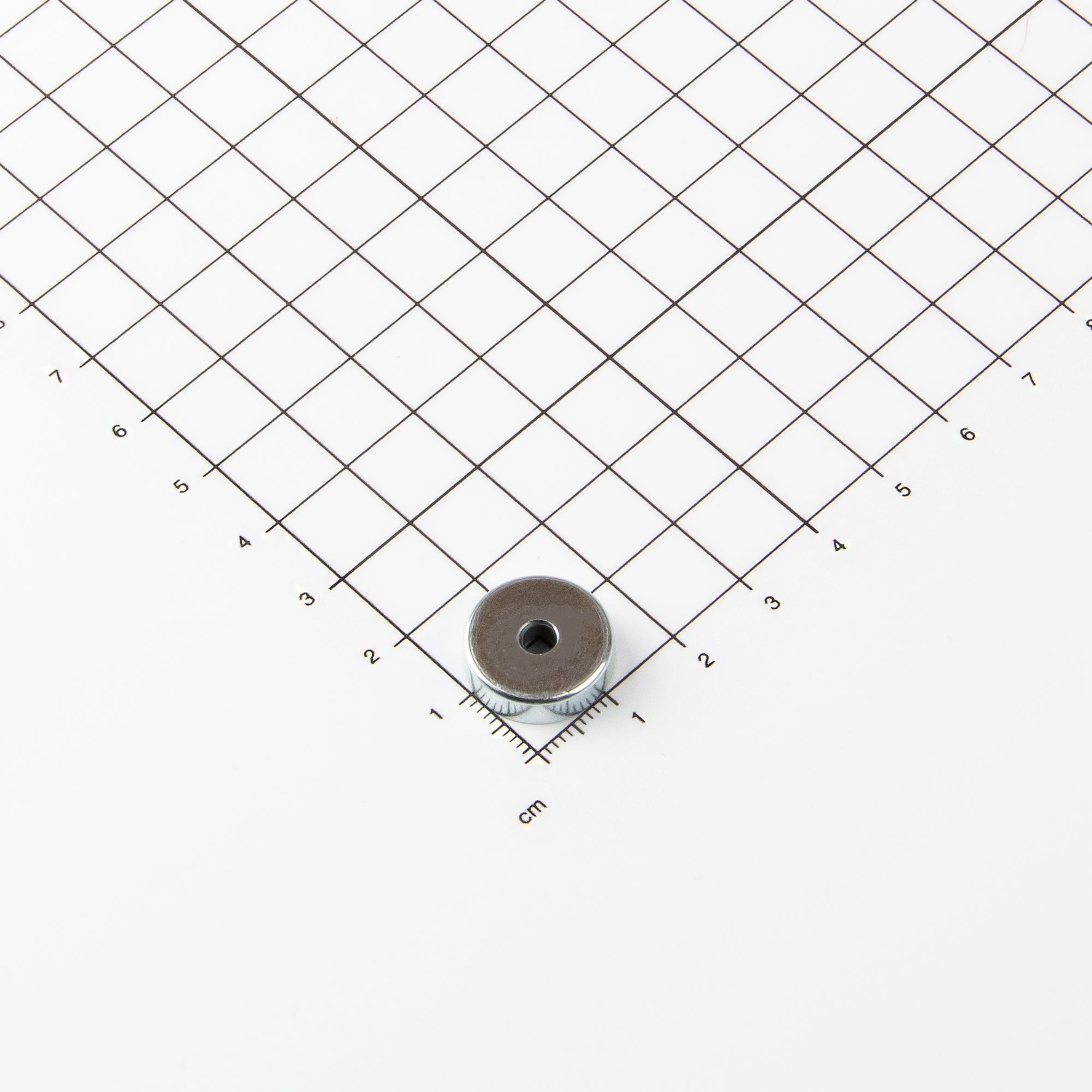 Ferrit Flachgreifer Ø16x4,5mm mit konischer Senkung