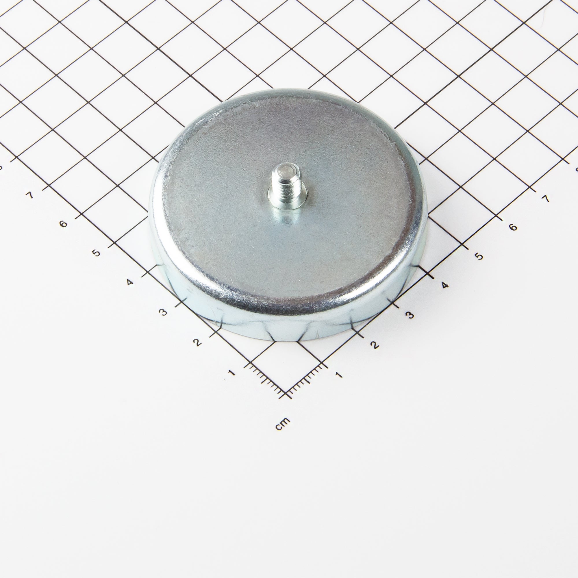 Ferrit Flachgreifer Ø57x10,5mm mit Gewindezapfen M6