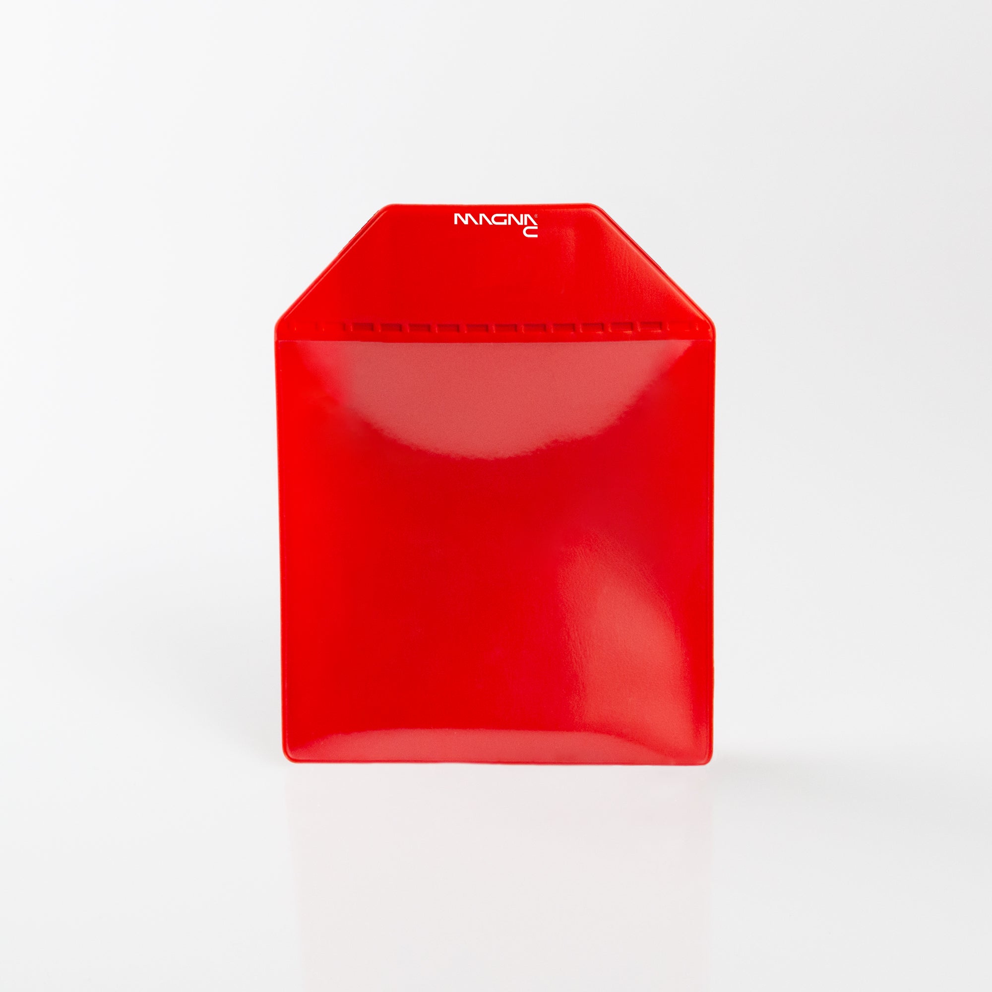 Magnettasche rot 110x110mm mit Magnetband