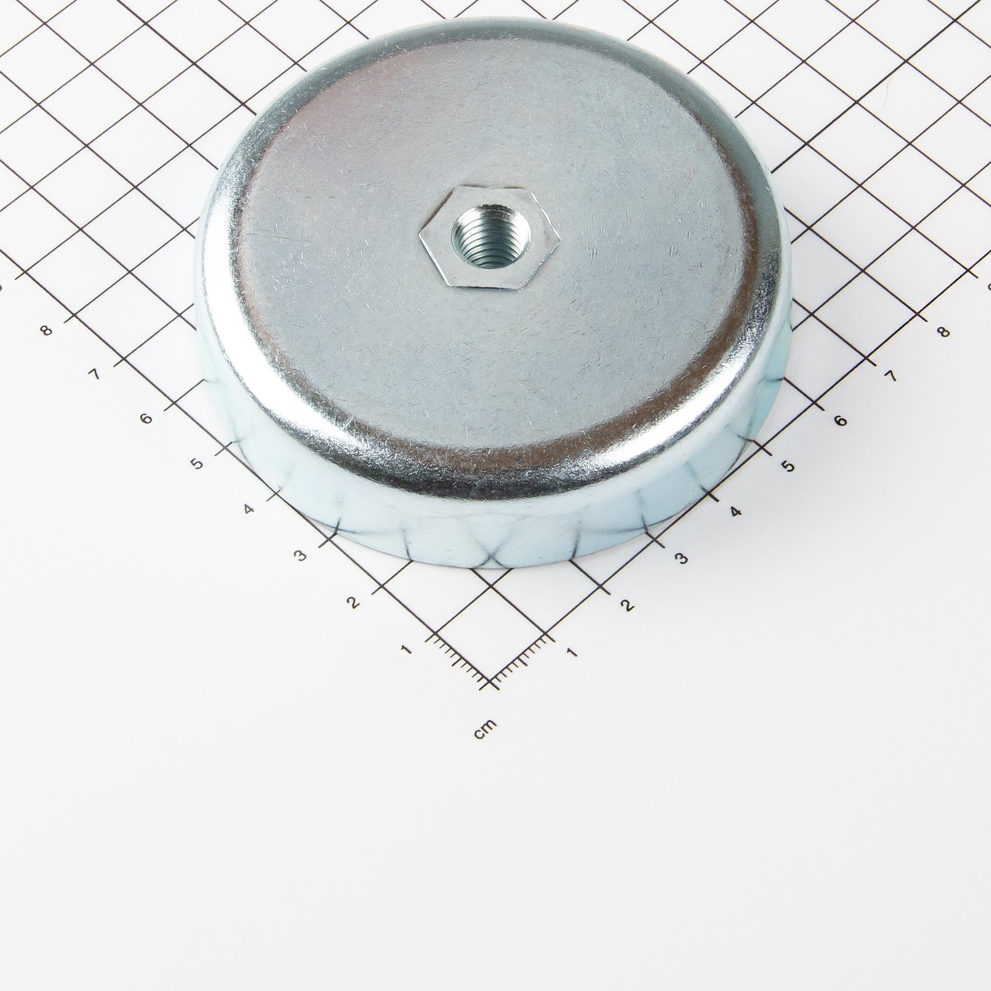 Ferrit Flachgreifer mit Innengewinde Ø80x18mm