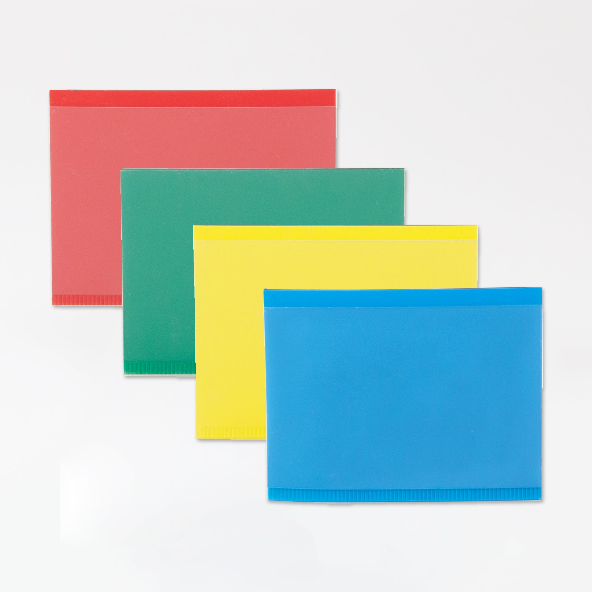 Klarsichtmagnetschild mit farbigem Rand 75x50mm 