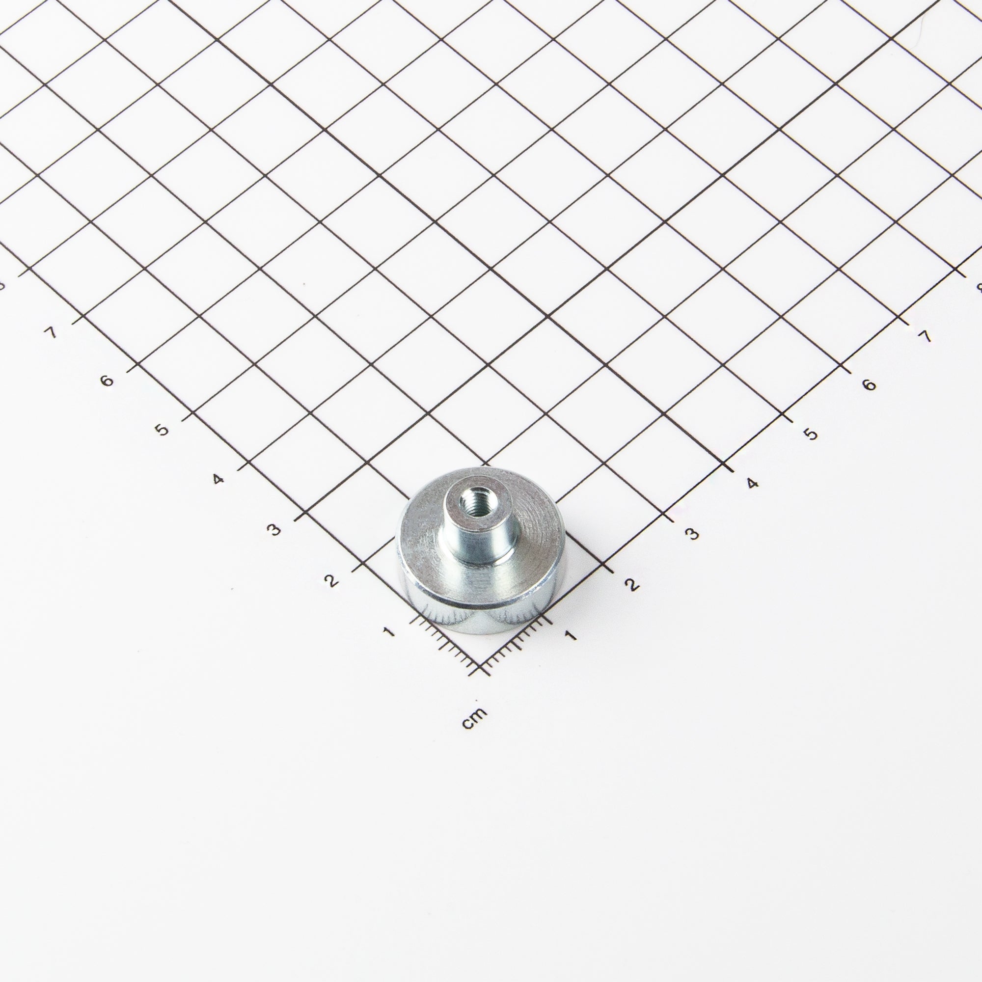 Flachgreifer aus Samarium-Cobalt Ø20x6mm mit Gewindebuchse M4