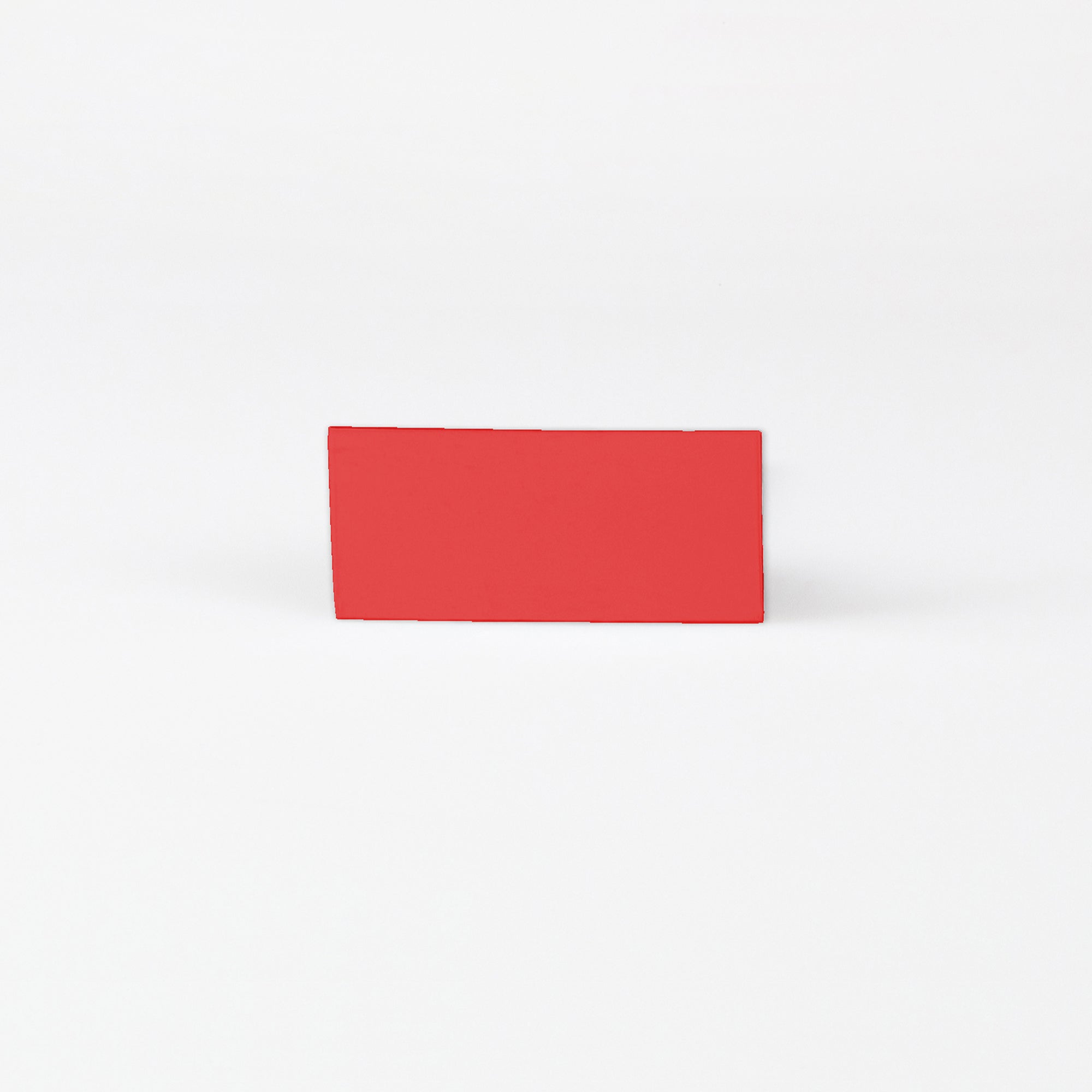 Rotes Magnetschild zum Beschriften 65x25mm