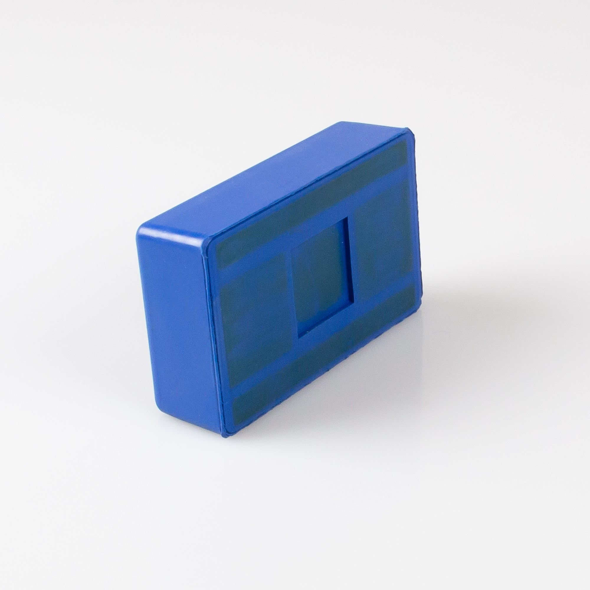 Gummierter Magnet 100x61x28mm mit Gewindezapfen M10 Haftfläche