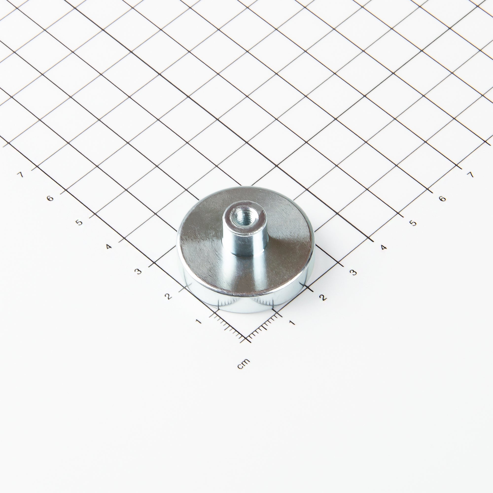 Neodym Topfmagnet mit Gewindebuchse Ø32x7mm