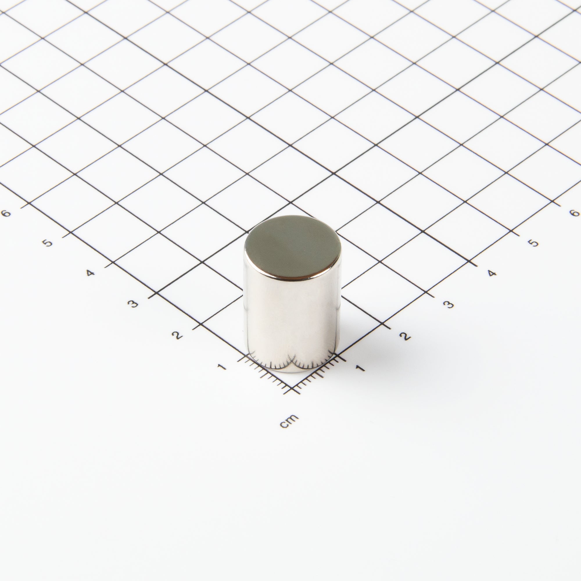 Zylindrischer Stabmagnet aus Neodym mit der Abmessung Ø15x20mm