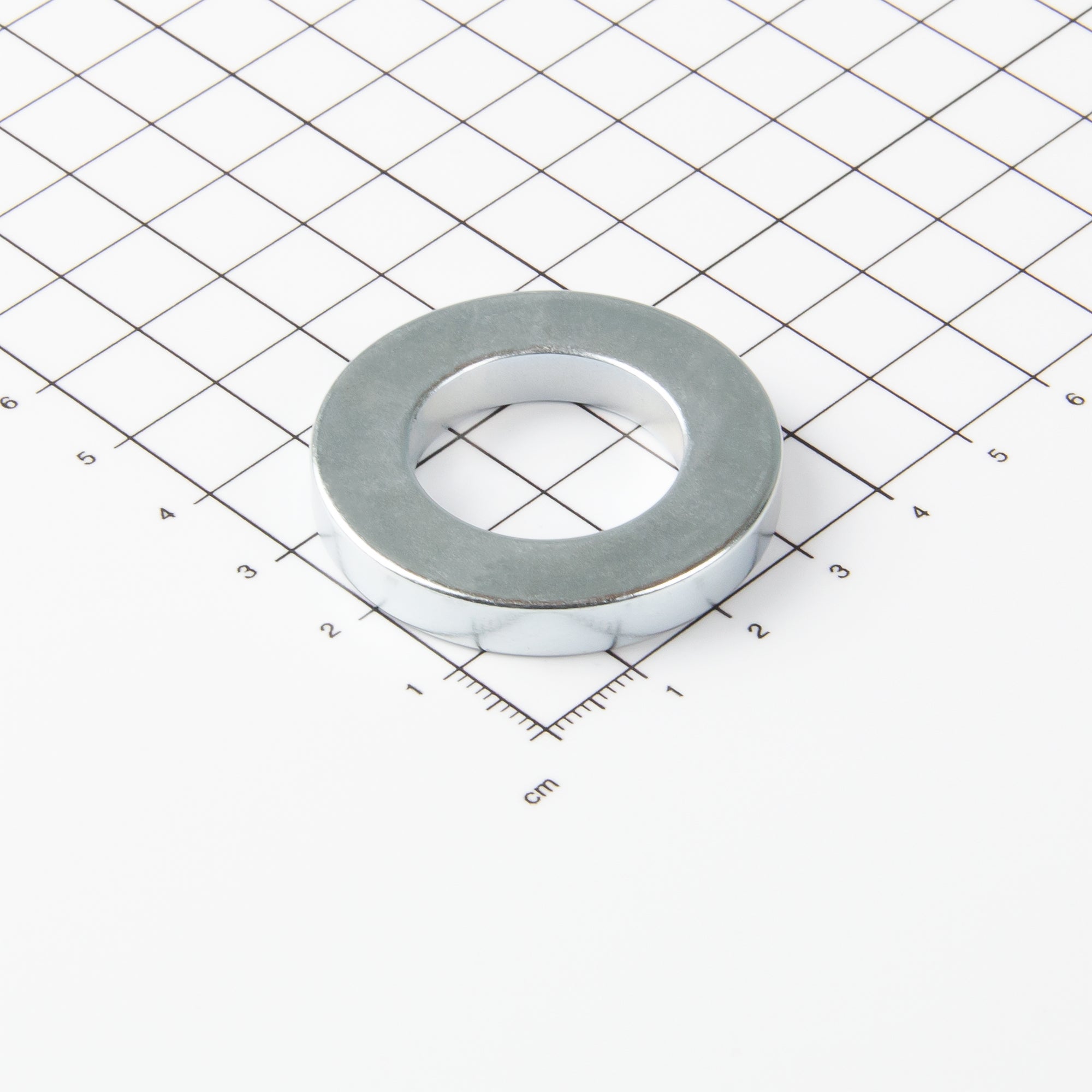 Ringmagnet aus Neodym mit der Abmessung Ø40xØ23x6mm
