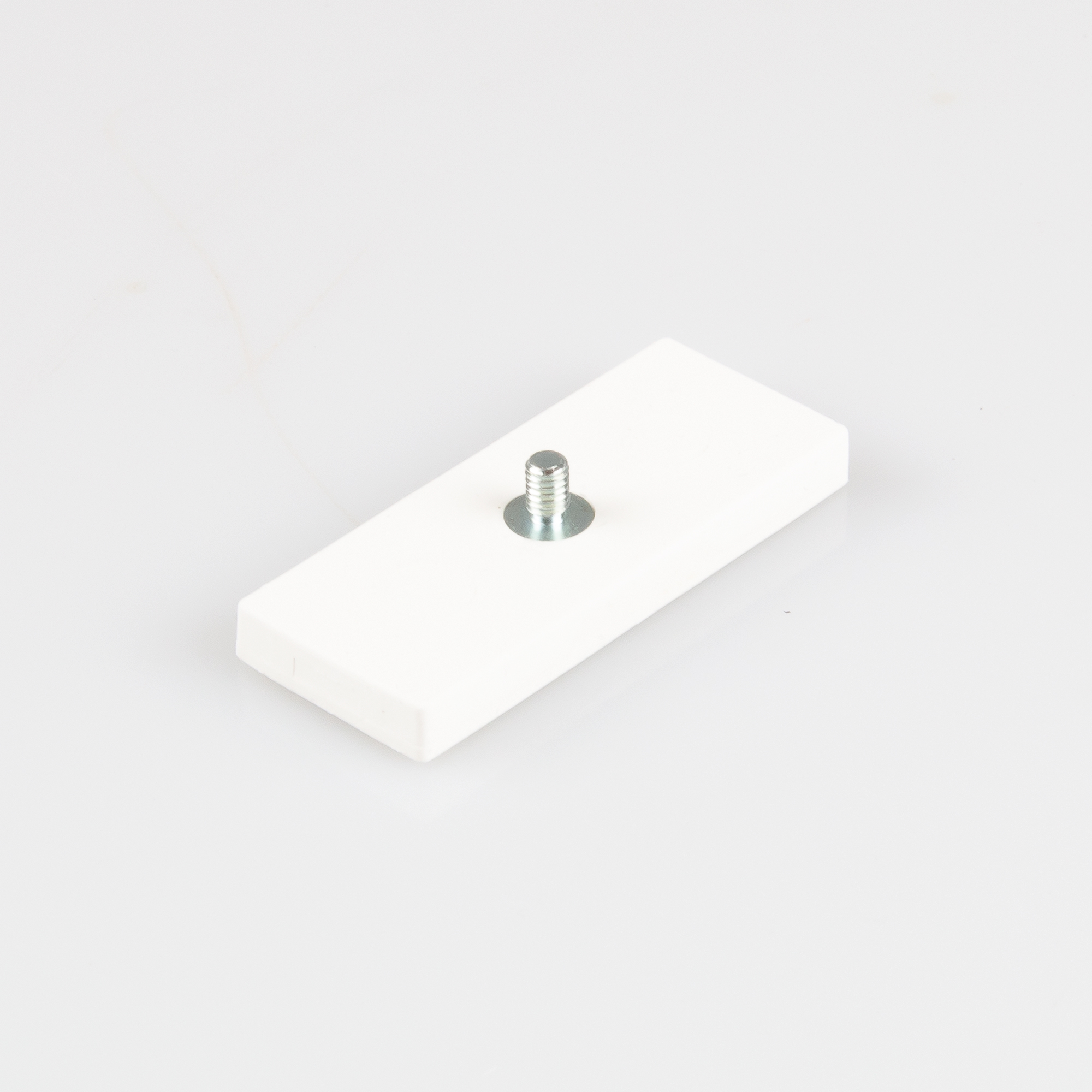 Gummierter Magnet mit Gewindezapfen M4