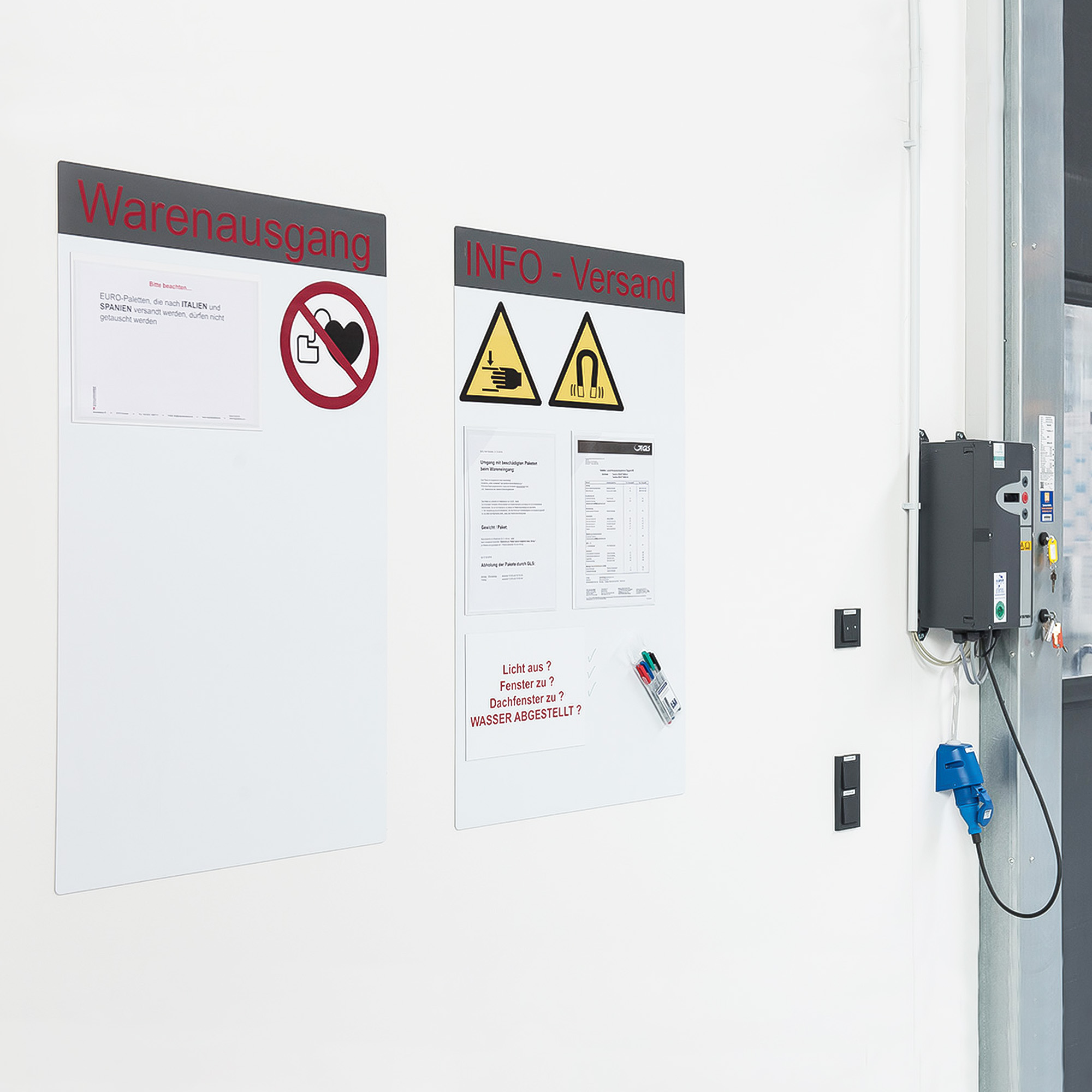 Beschreibbare Haftfolie für Magnete selbstklebend Anwendung