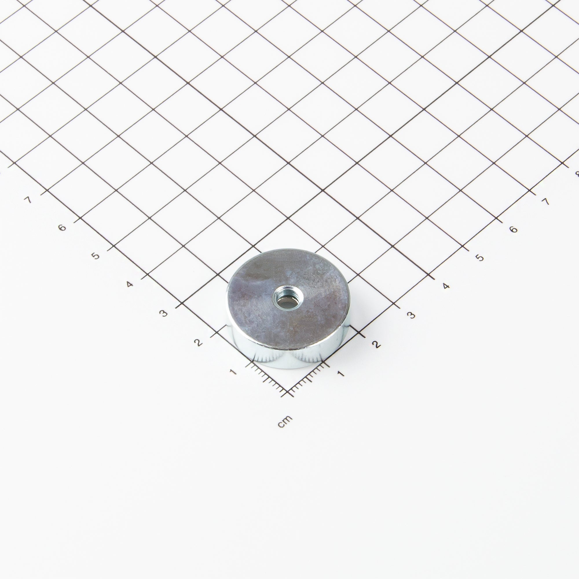 Neodym Flachgreifer Ø25x7mm mit konischer Senkung