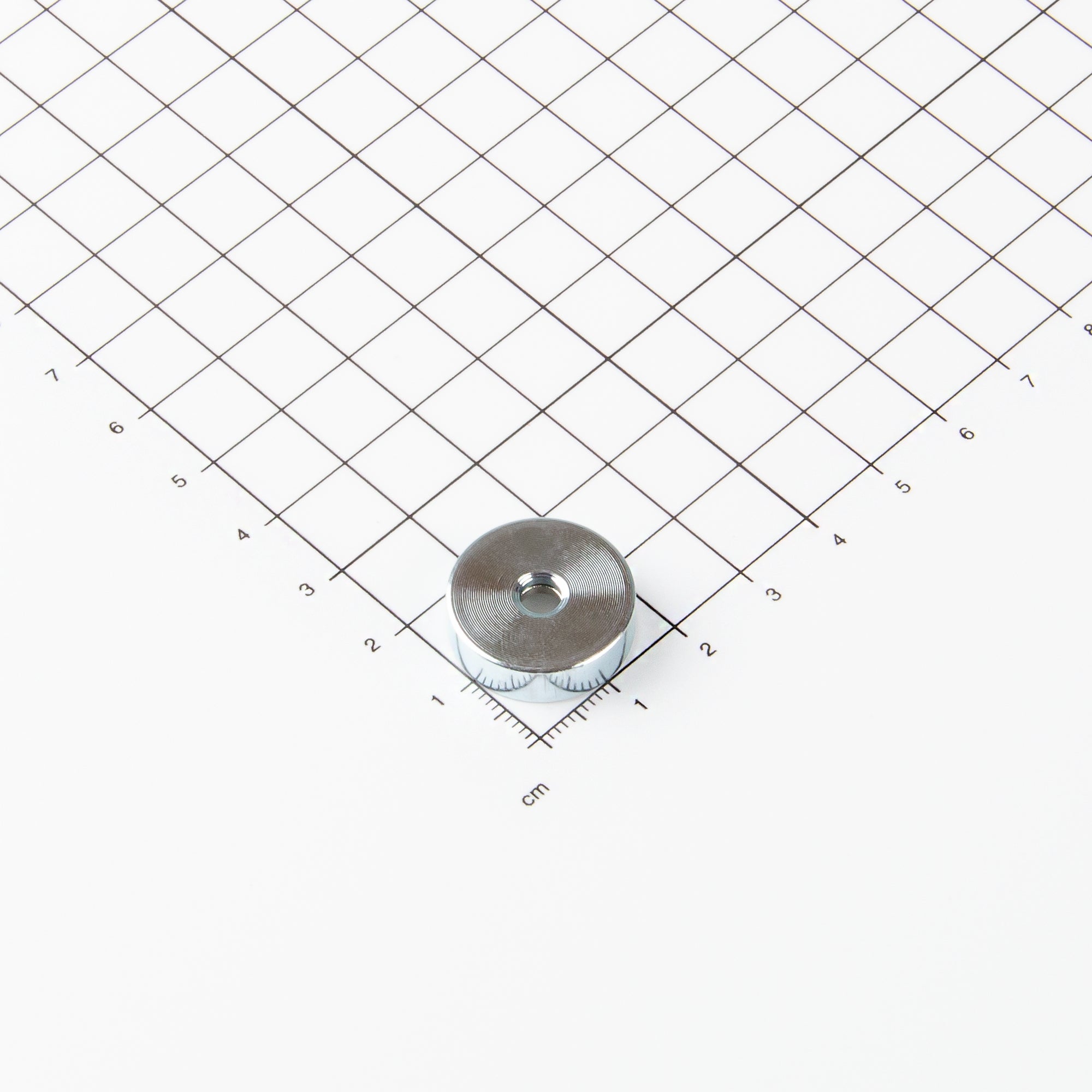 Neodym Flachgreifer Ø20x6mm mit konischer Senkung