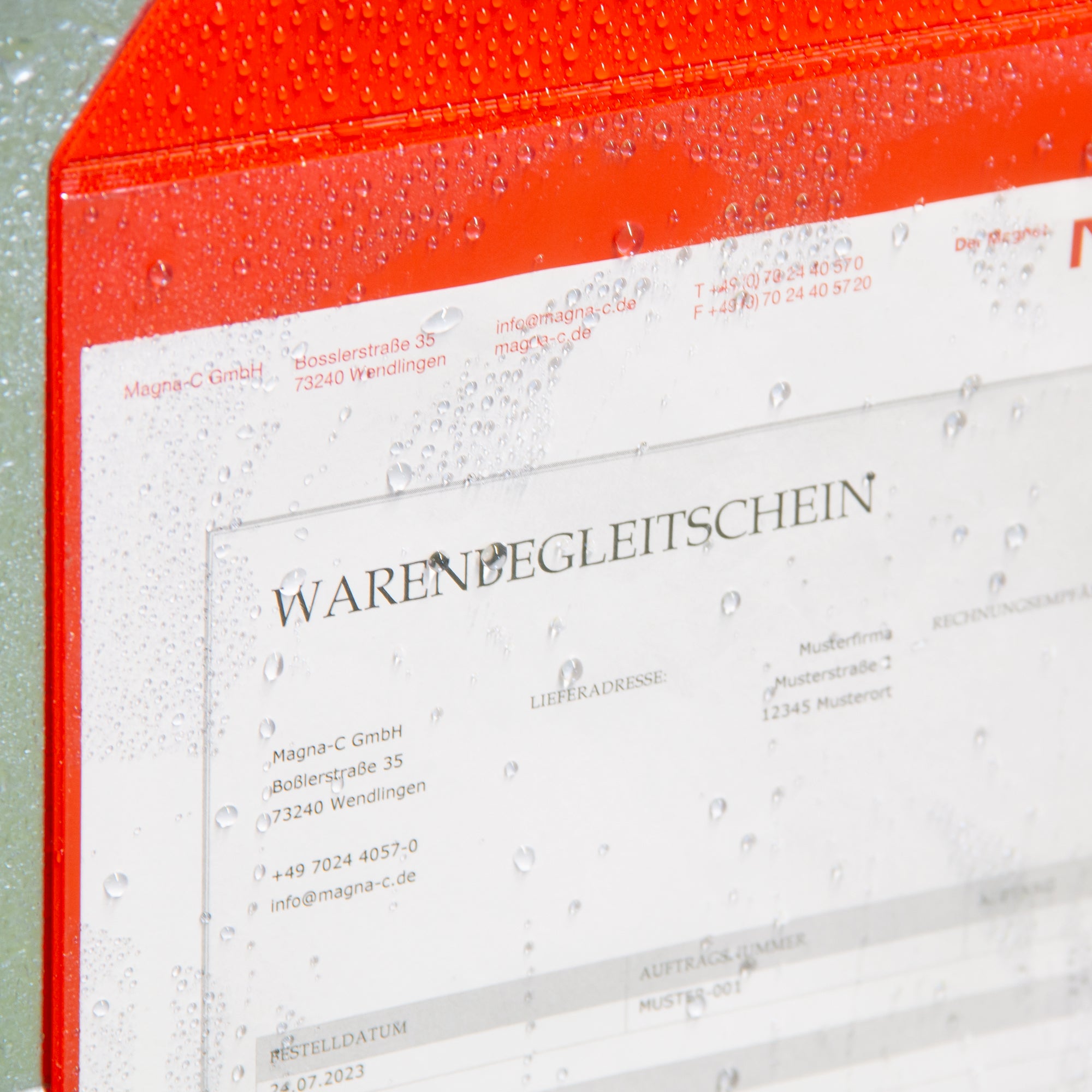 Magnettasche DIN A4 wasserdicht