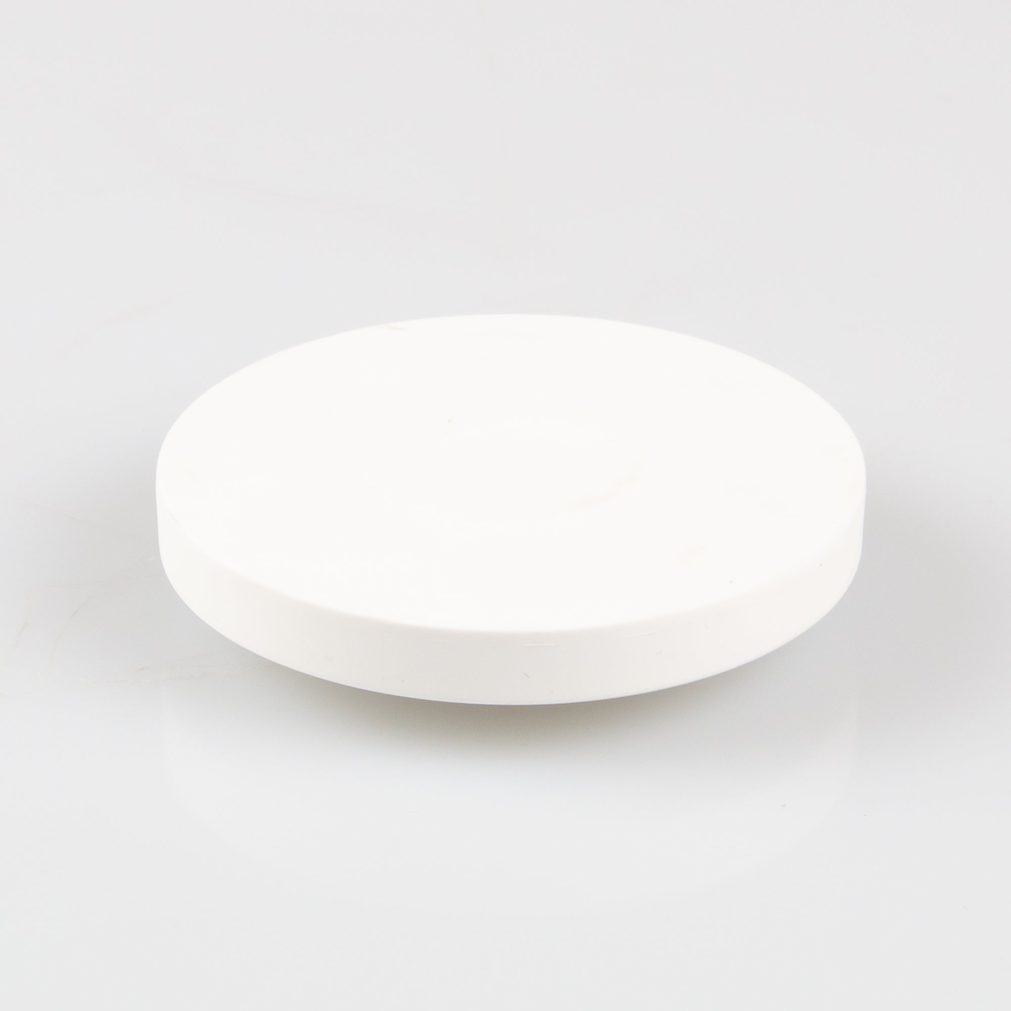 Gummiertes weißes Magnetsystem Ø66x8,5mm mit Gewindebuchse M5 Haftfläche
