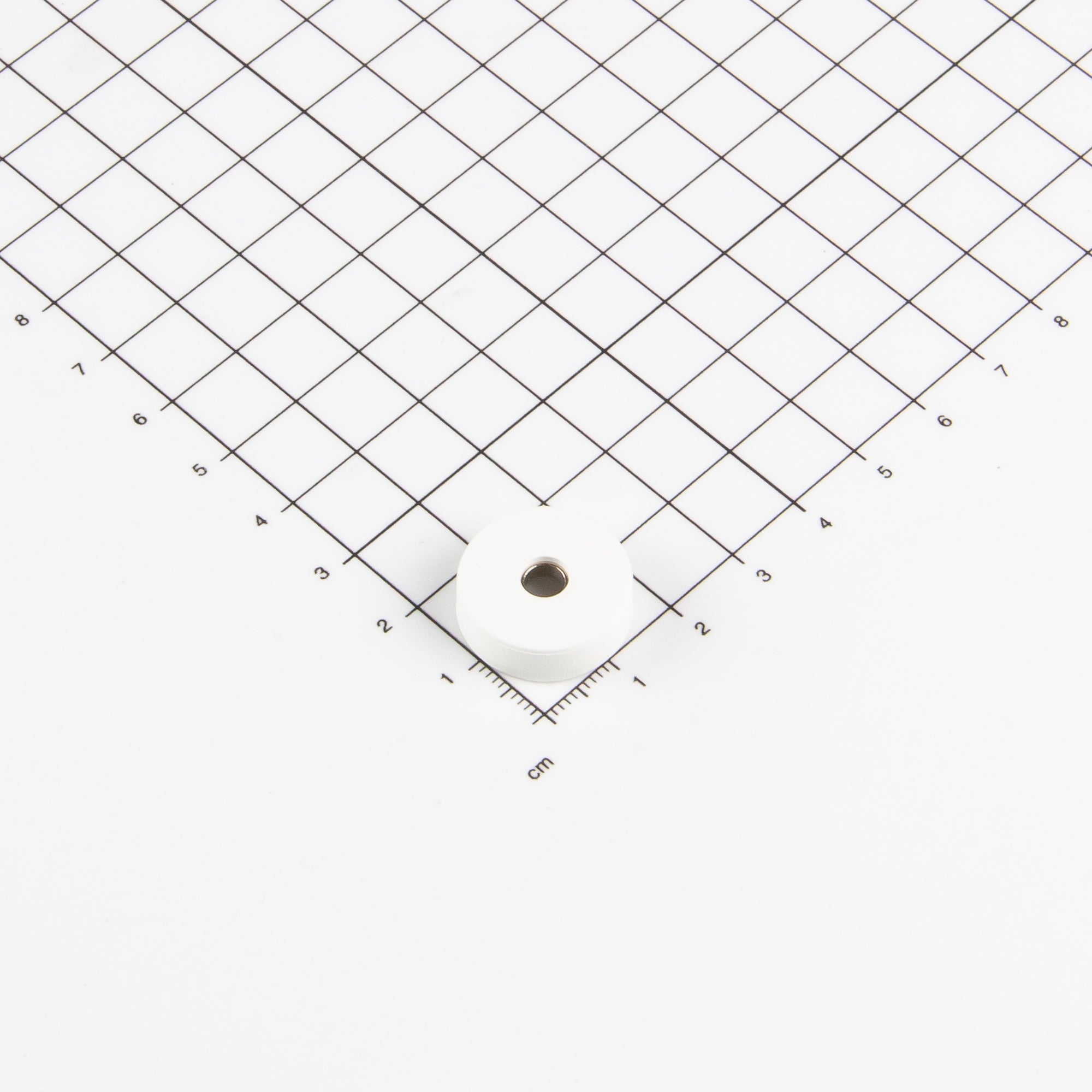 Gummiertes Magnetsystem Ø19,5x6,5mm mit konischer Senkung