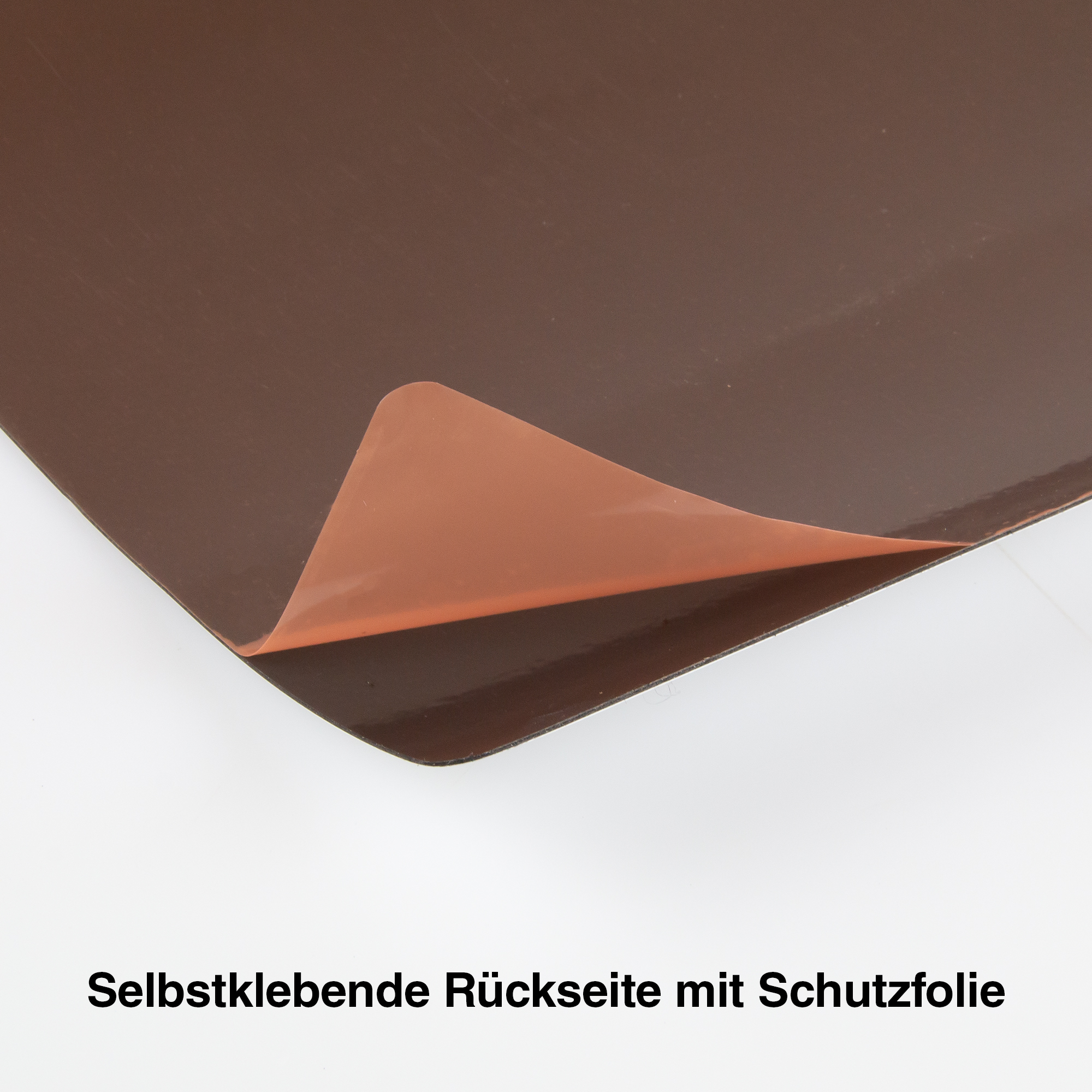 Beschreibbare Haftfolie für Magnete Rückseite selbstklebend