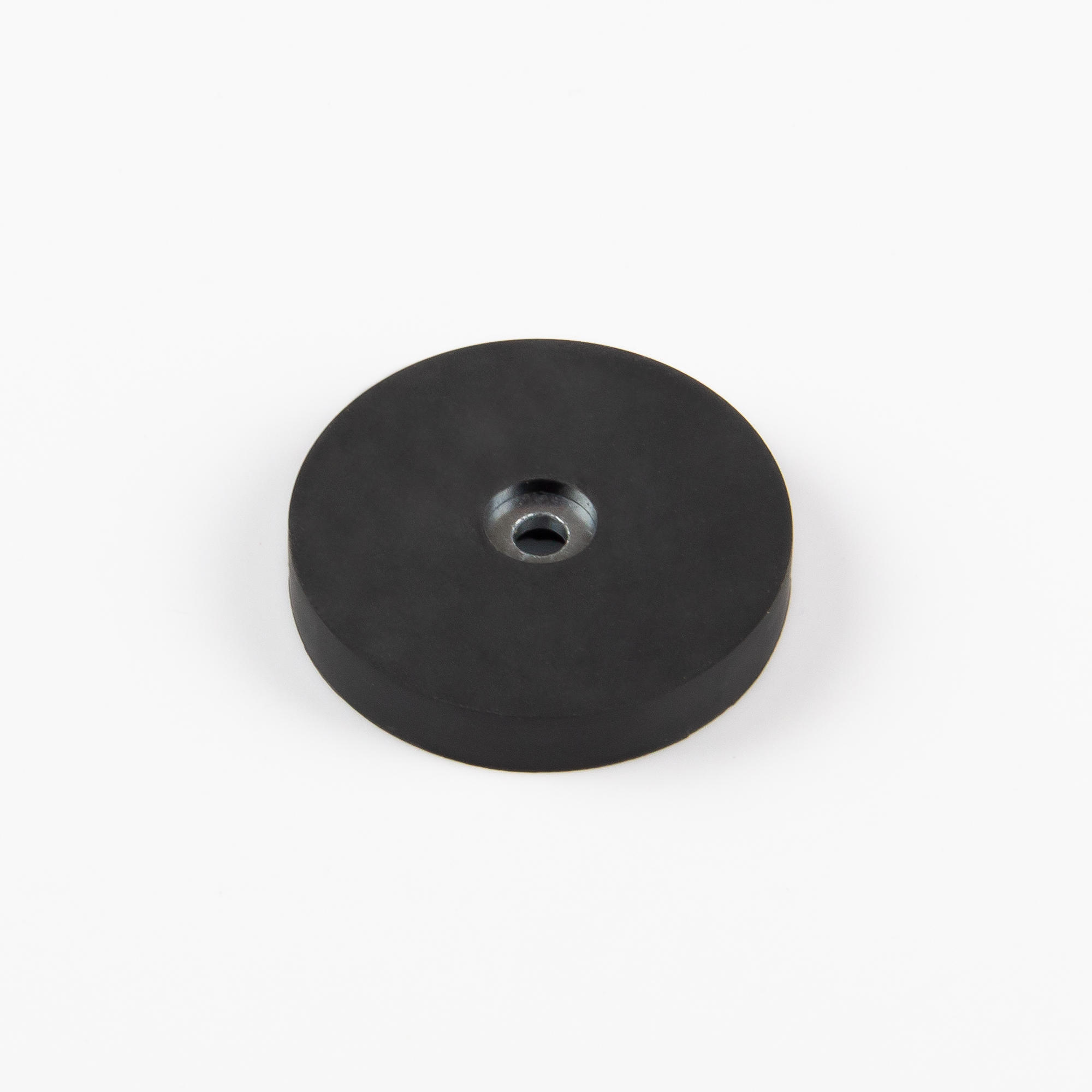 Gummierter Magnet Ø43x3mm mit zylindrischer Senkung