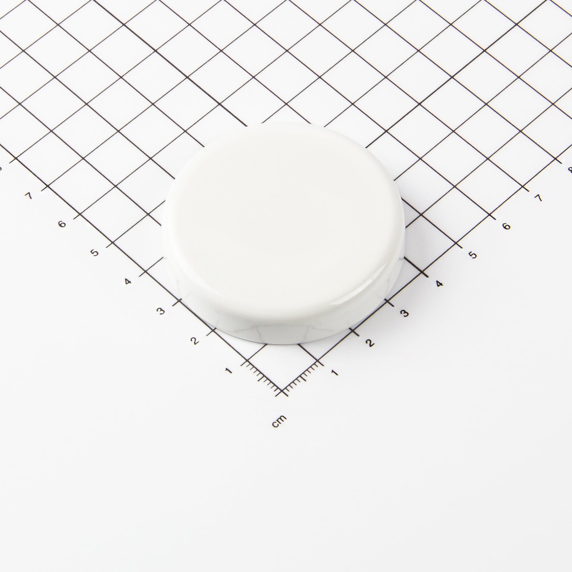Weißer Ferrit Topfmagnet Ø50x10mm